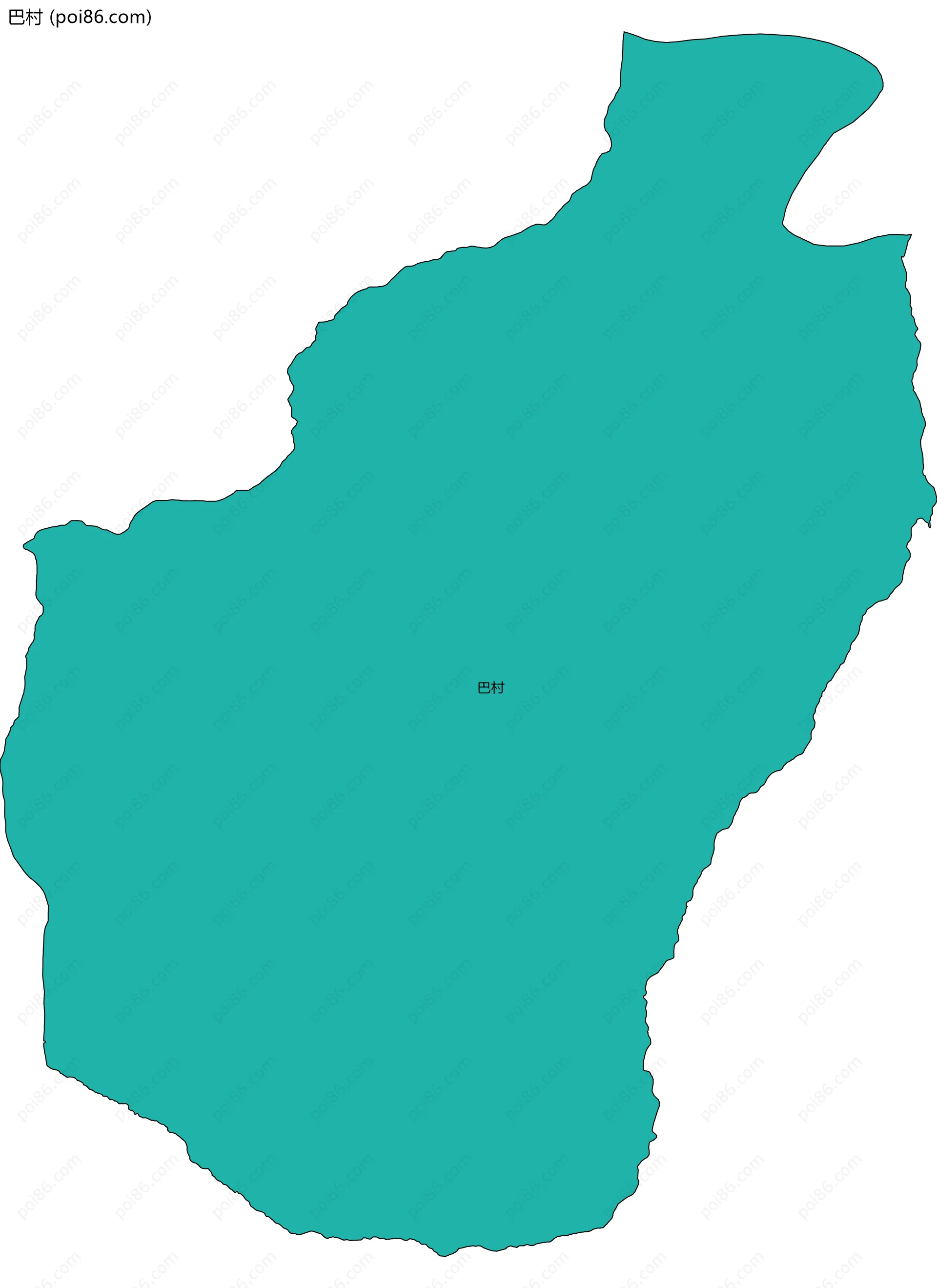 巴村边界地图