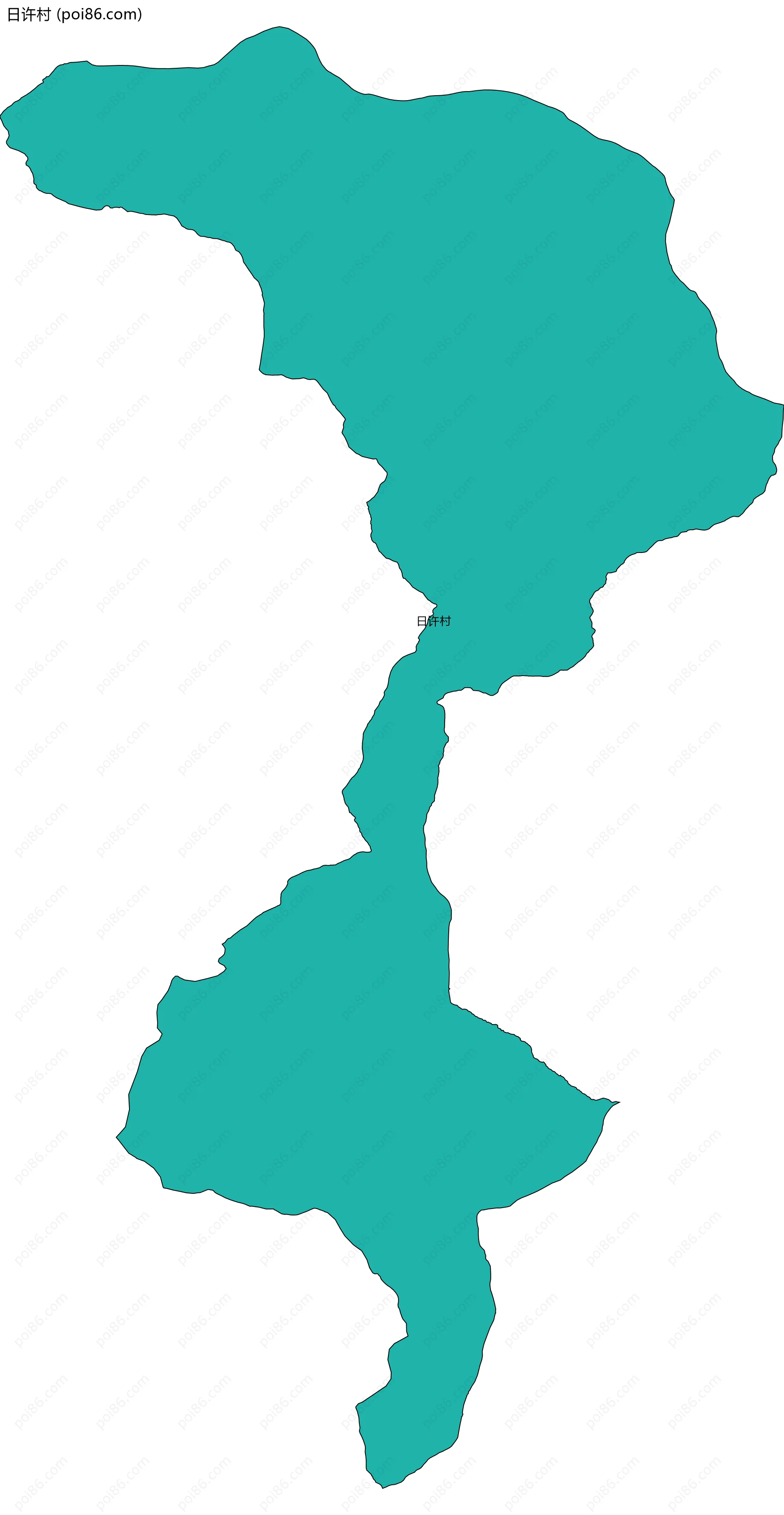 日许村边界地图