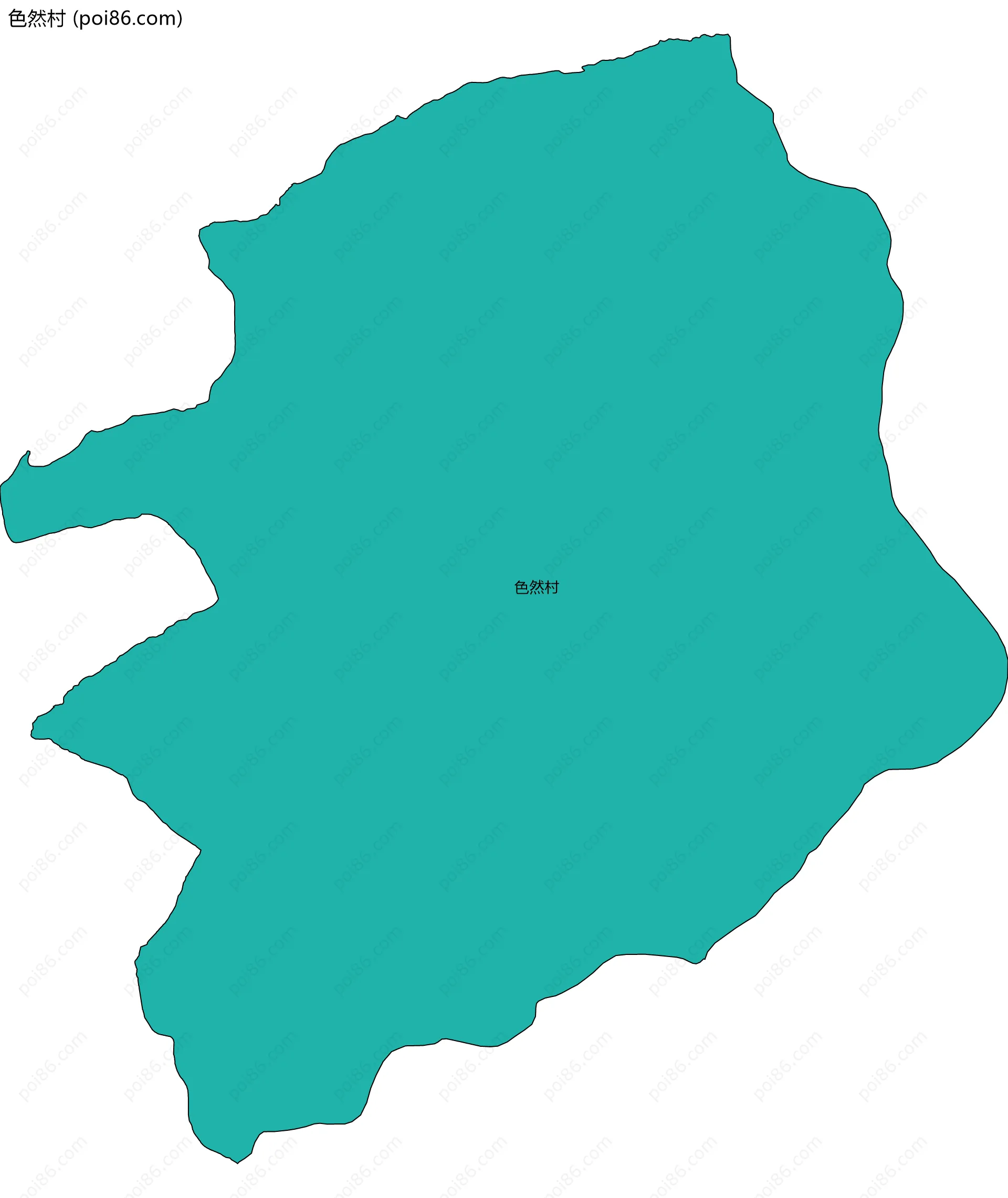 色然村边界地图