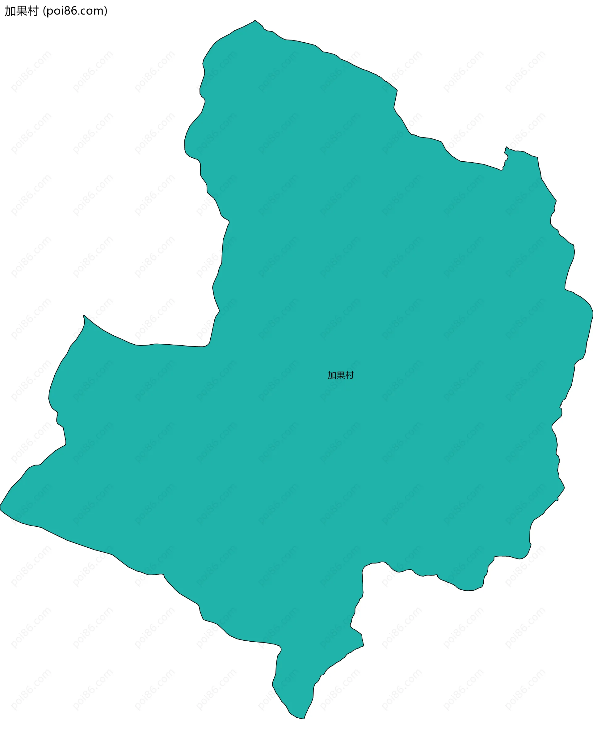 加果村边界地图