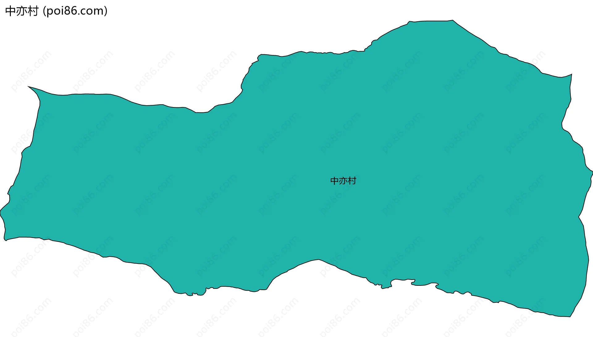 中亦村边界地图