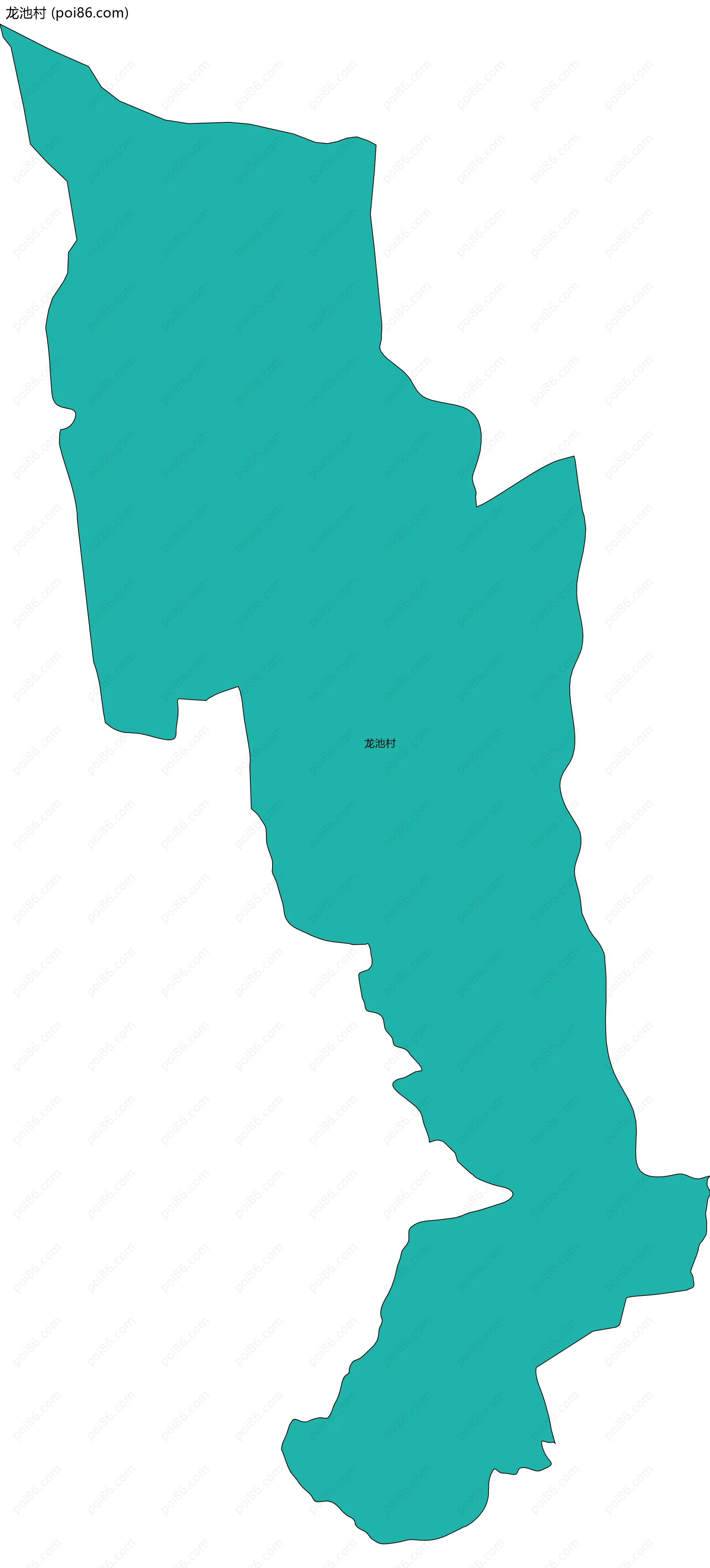 龙池村边界地图