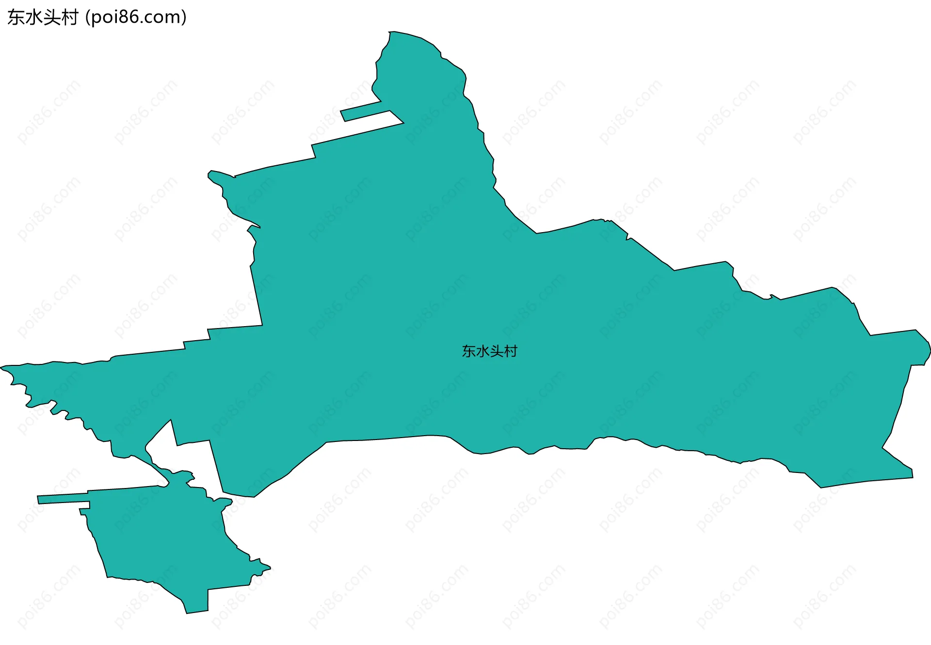 东水头村边界地图