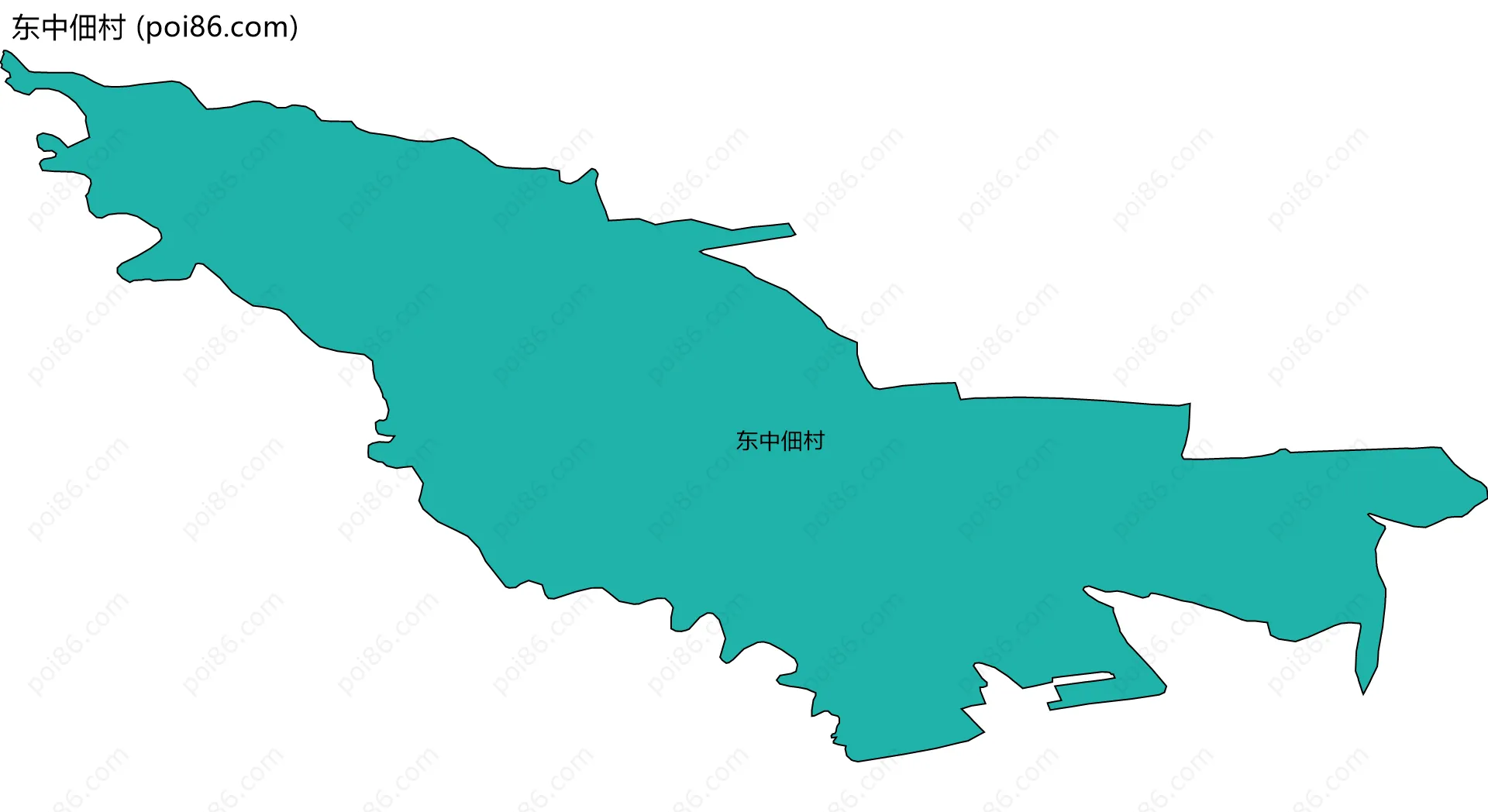 东中佃村边界地图