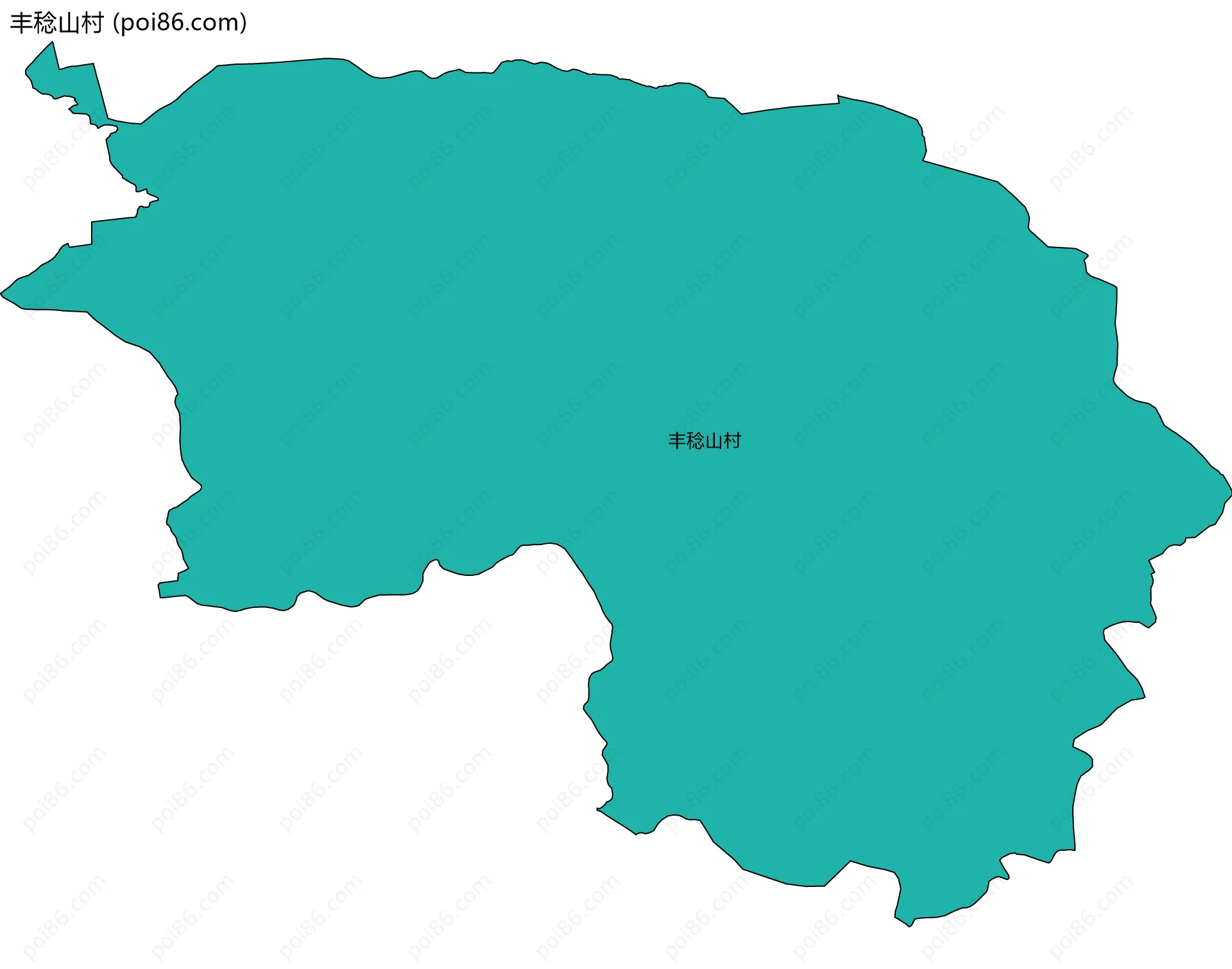 丰稔山村边界地图