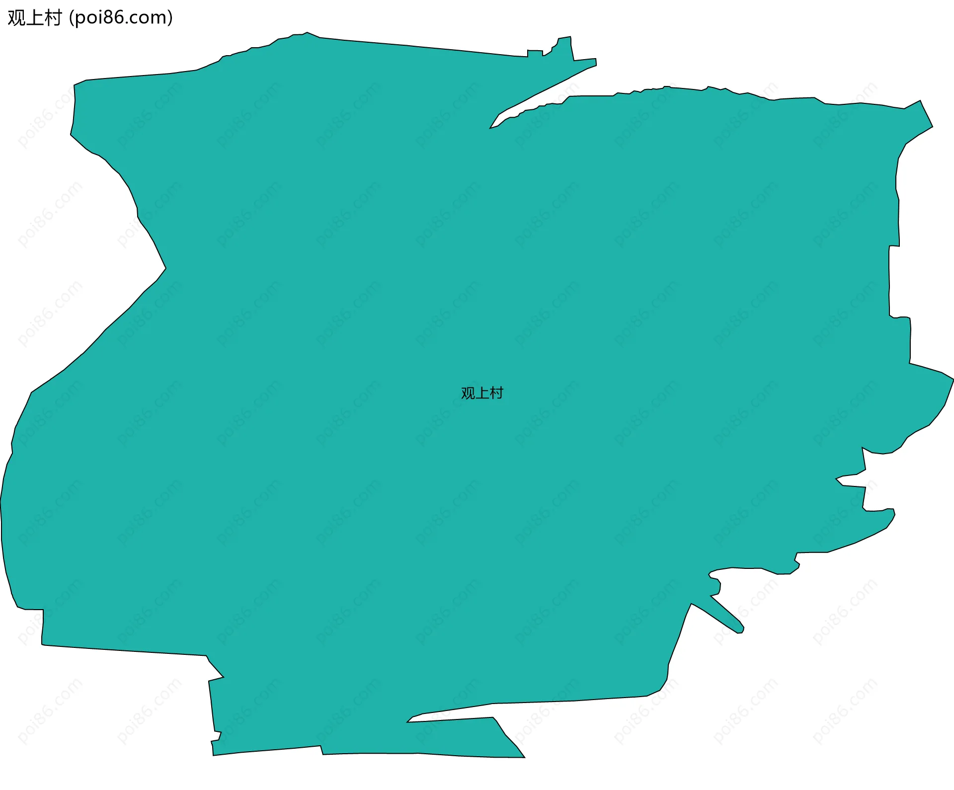 观上村边界地图