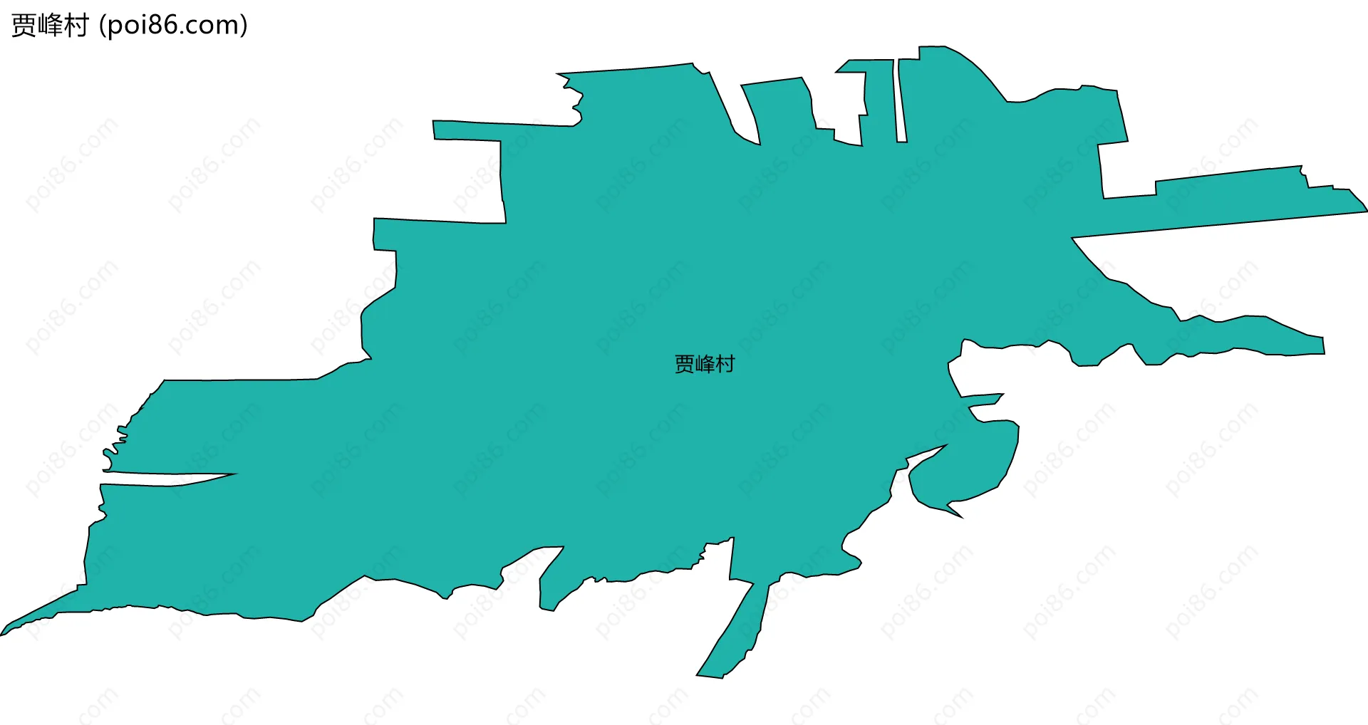 贾峰村边界地图