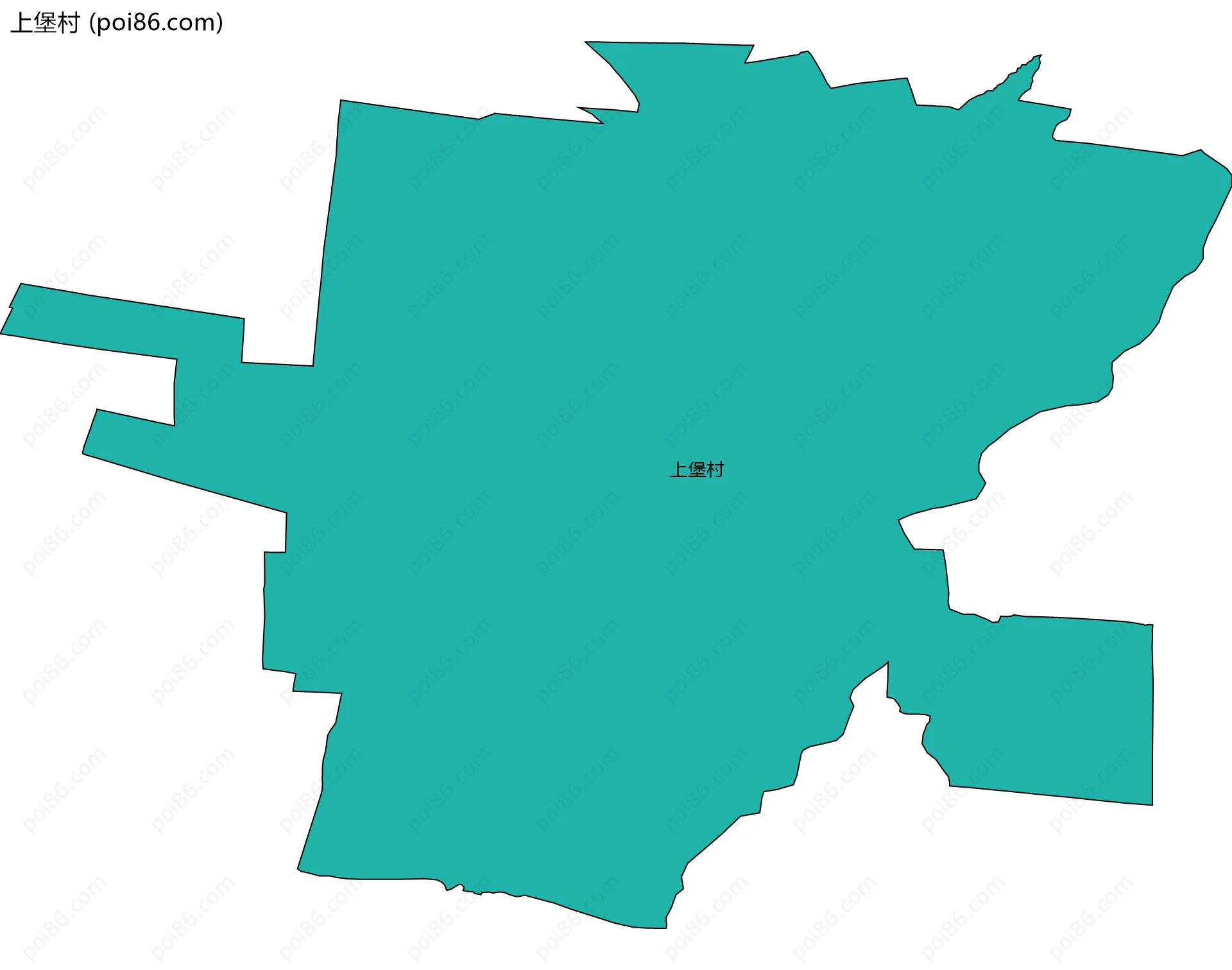 上堡村边界地图