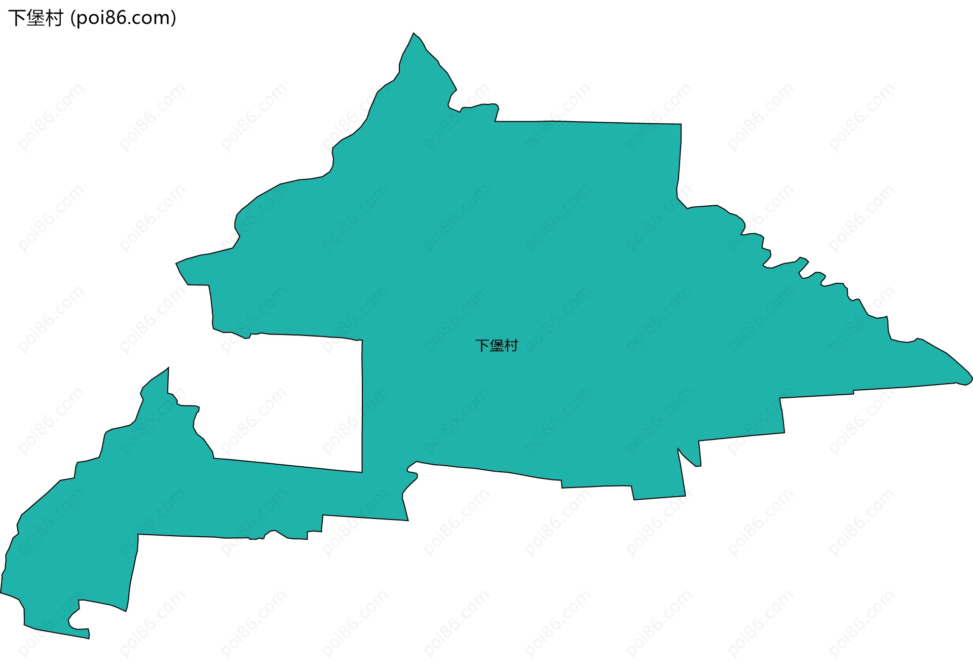 下堡村边界地图