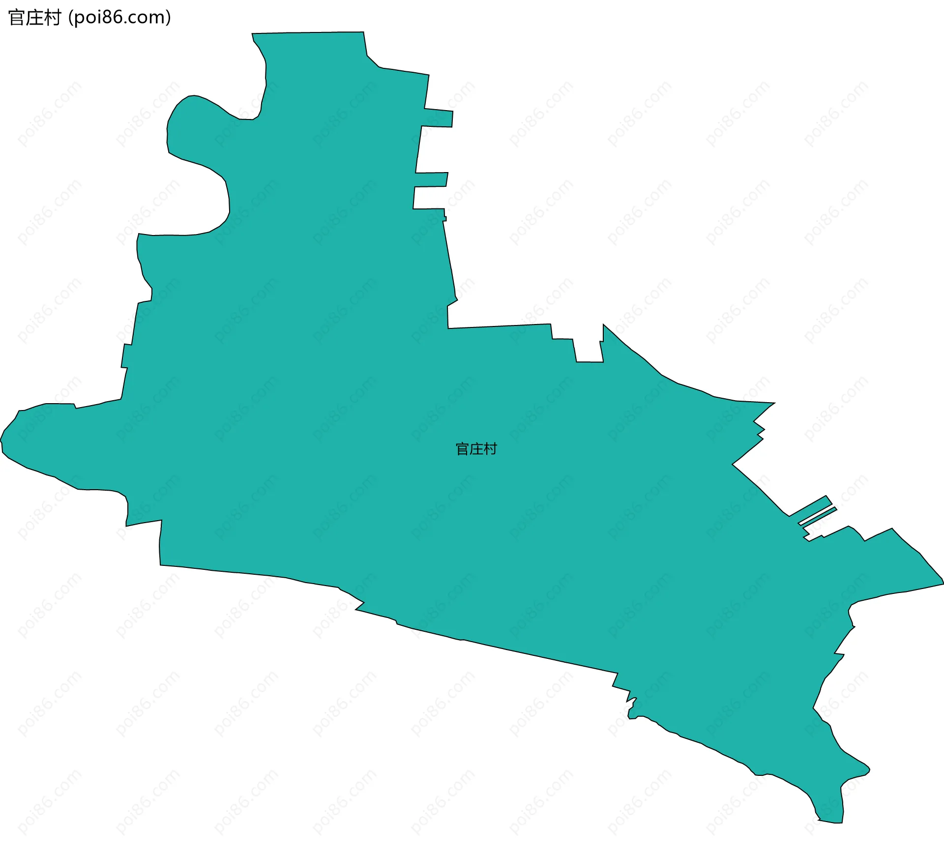 官庄村边界地图