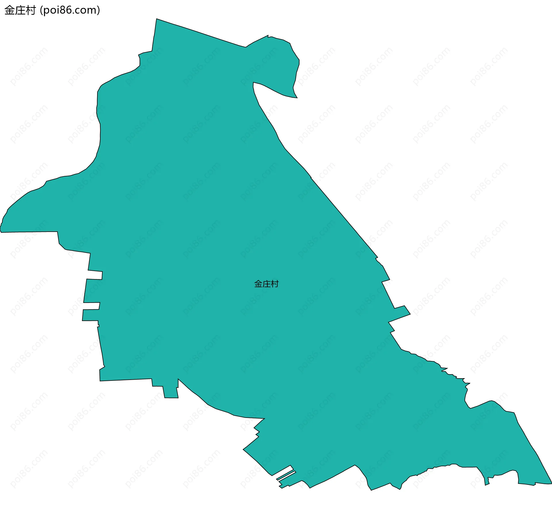 金庄村边界地图