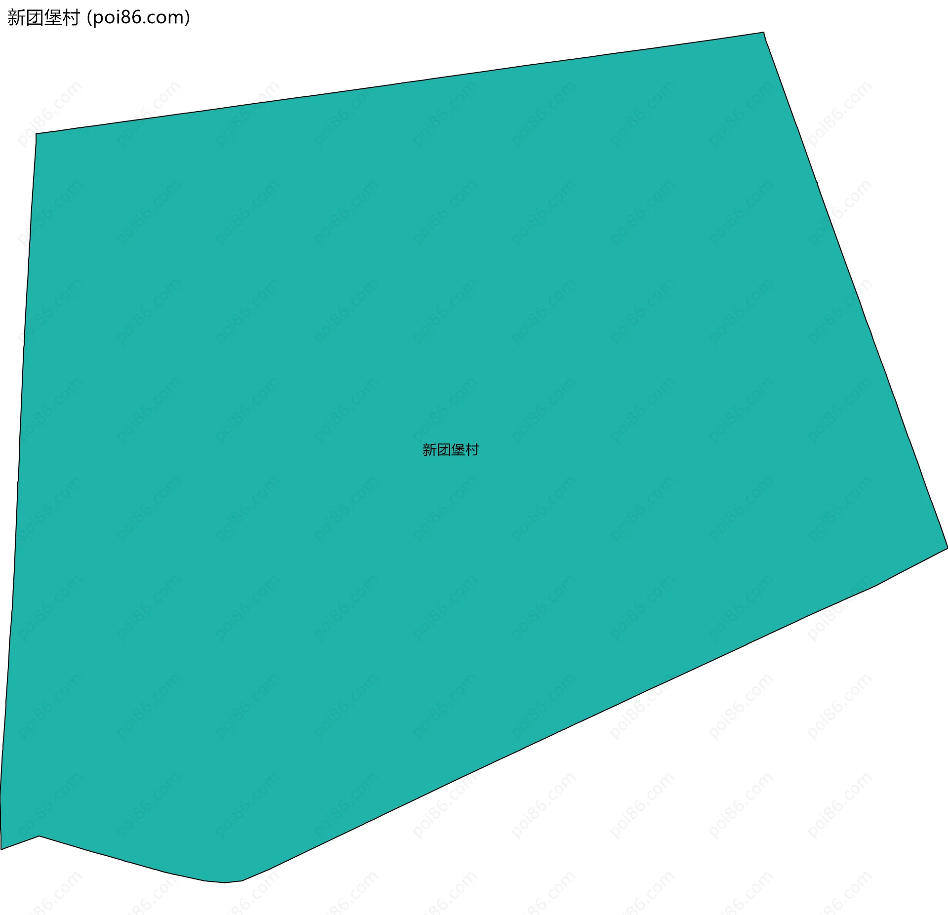 新团堡村边界地图
