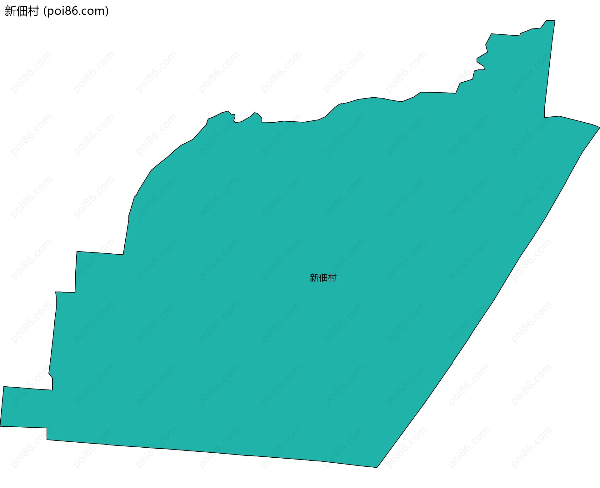 新佃村边界地图