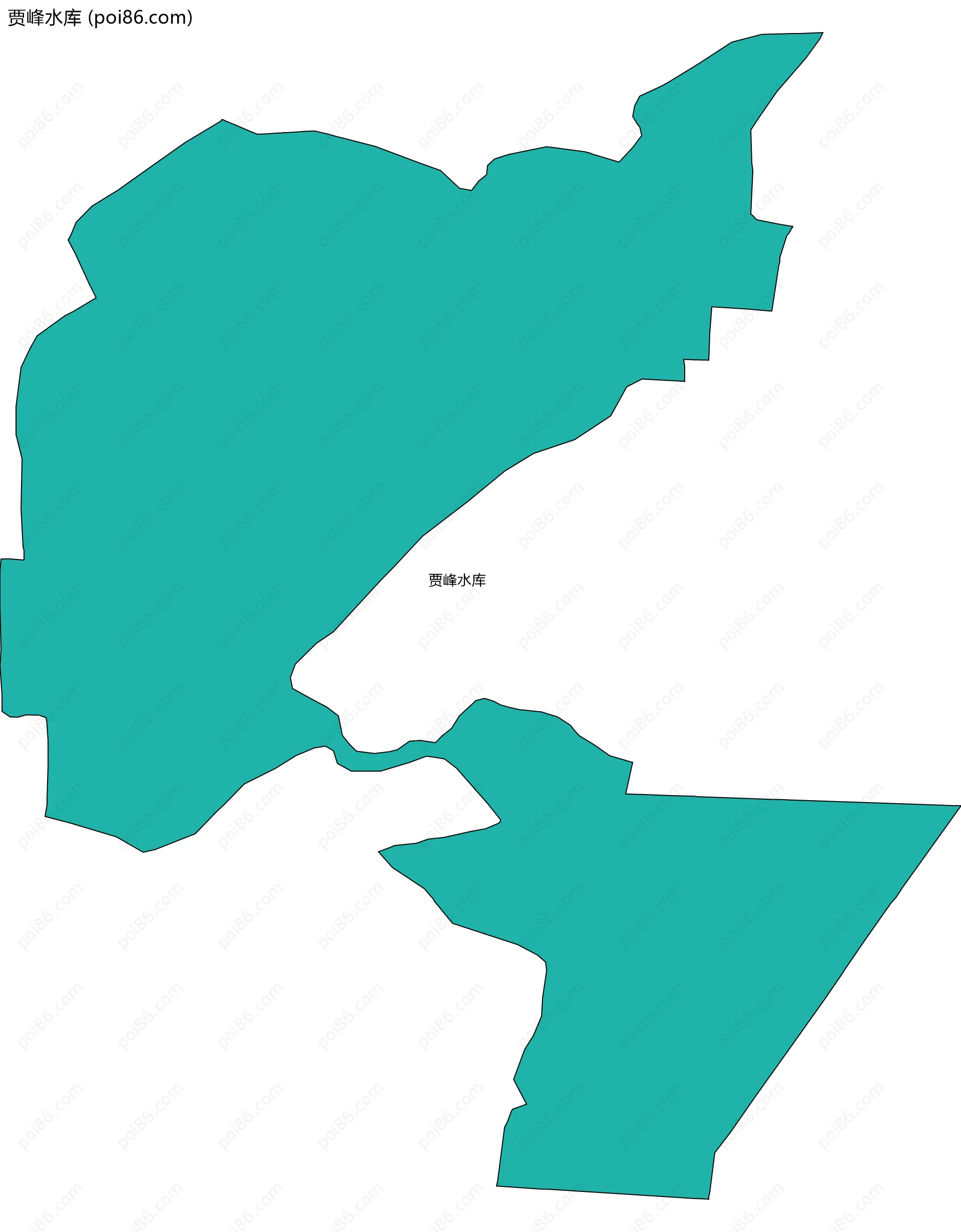 贾峰水库边界地图