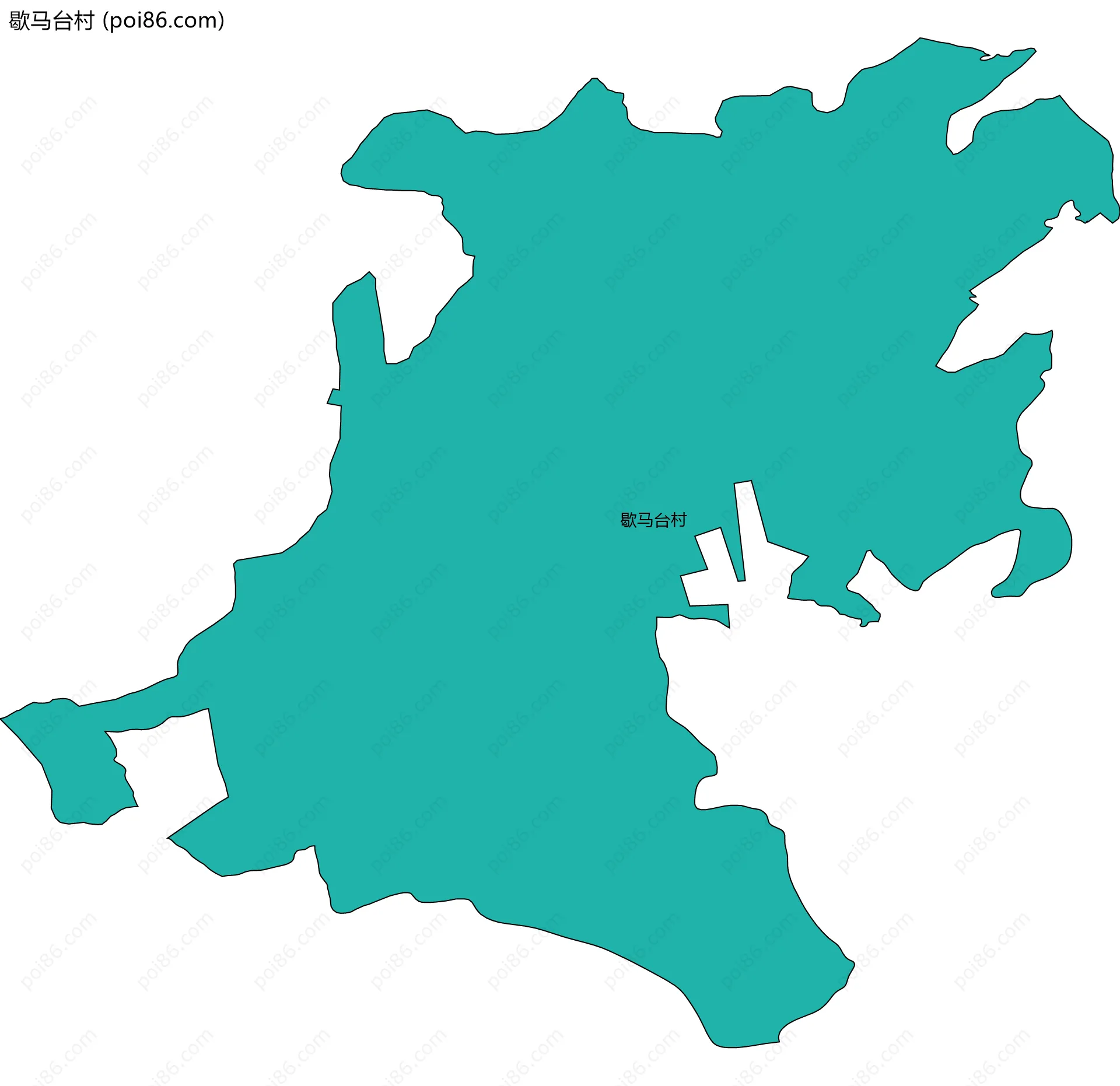 歇马台村边界地图