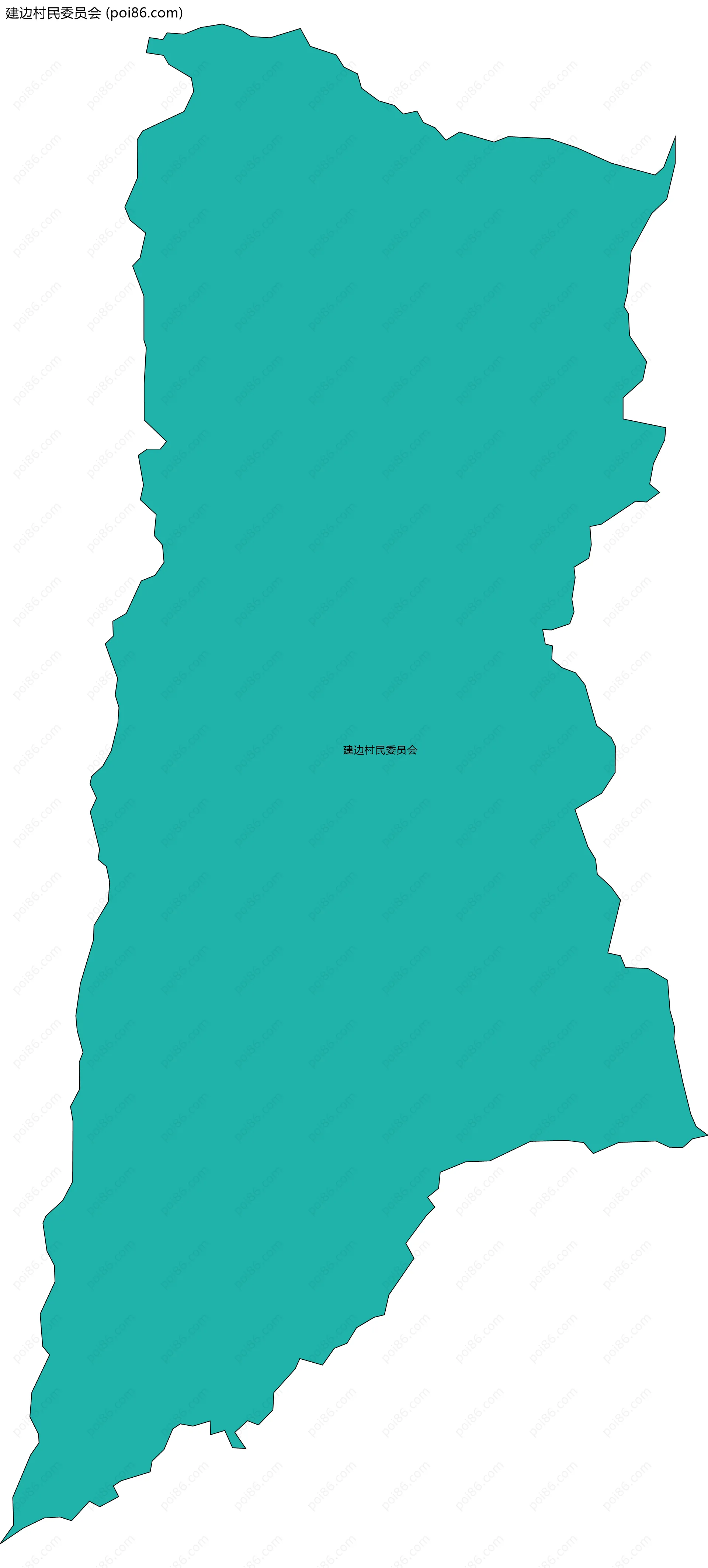 建边村民委员会边界地图