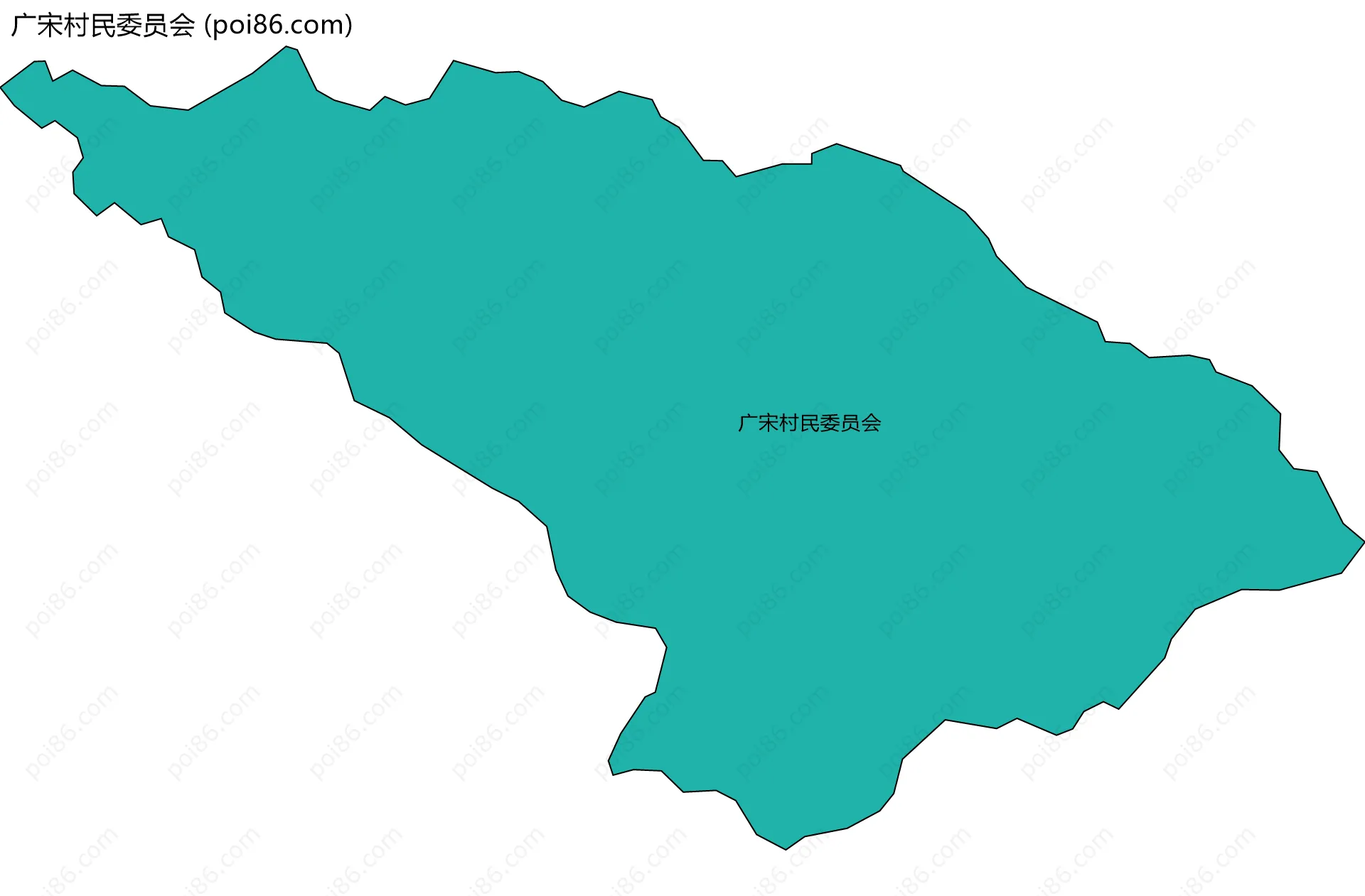 广宋村民委员会边界地图
