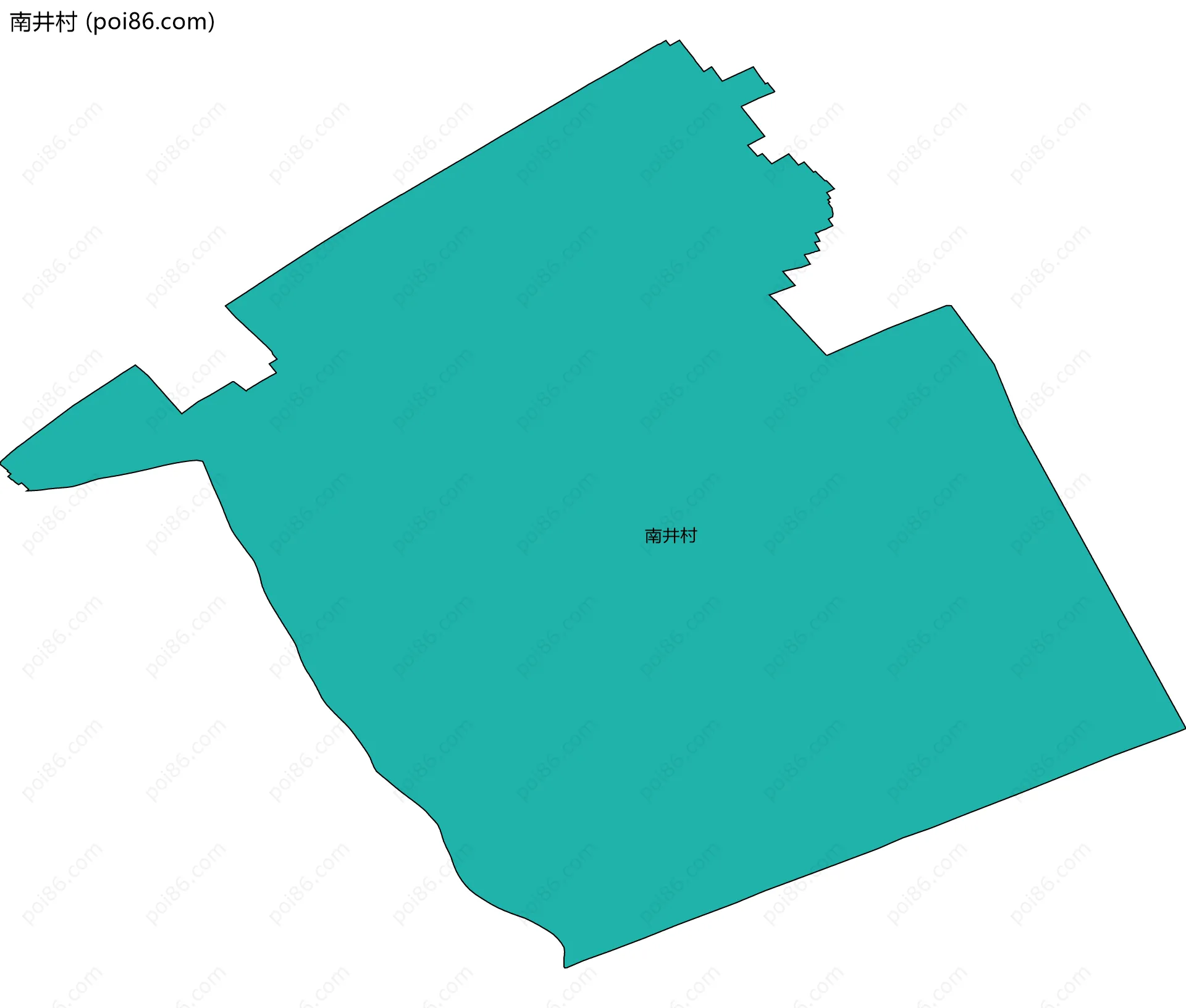 南井村边界地图