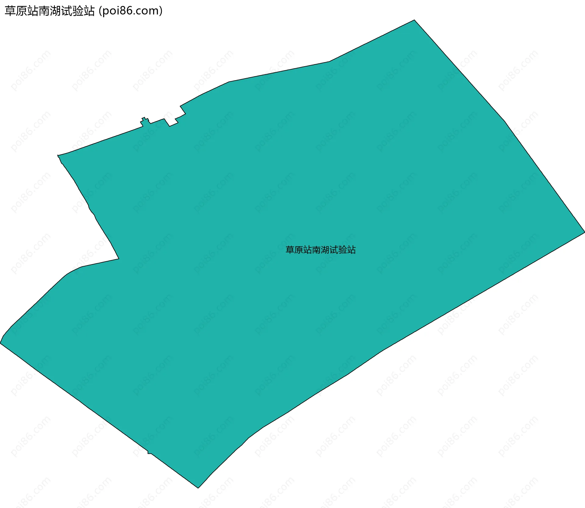 草原站南湖试验站边界地图