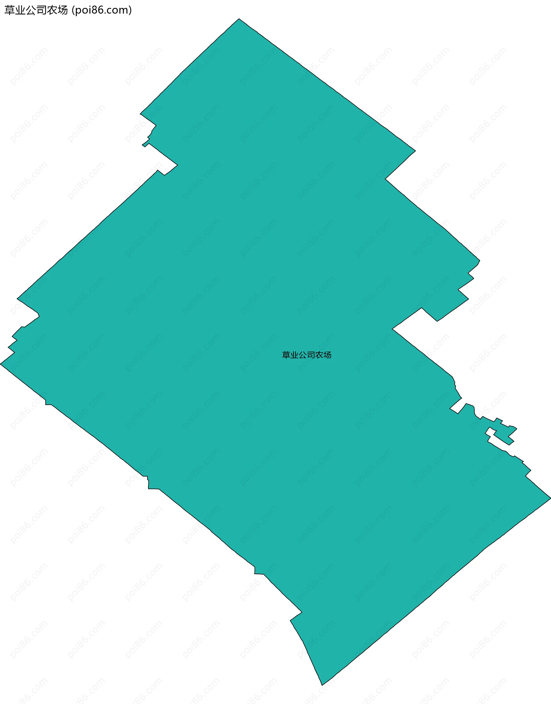 草业公司农场边界地图