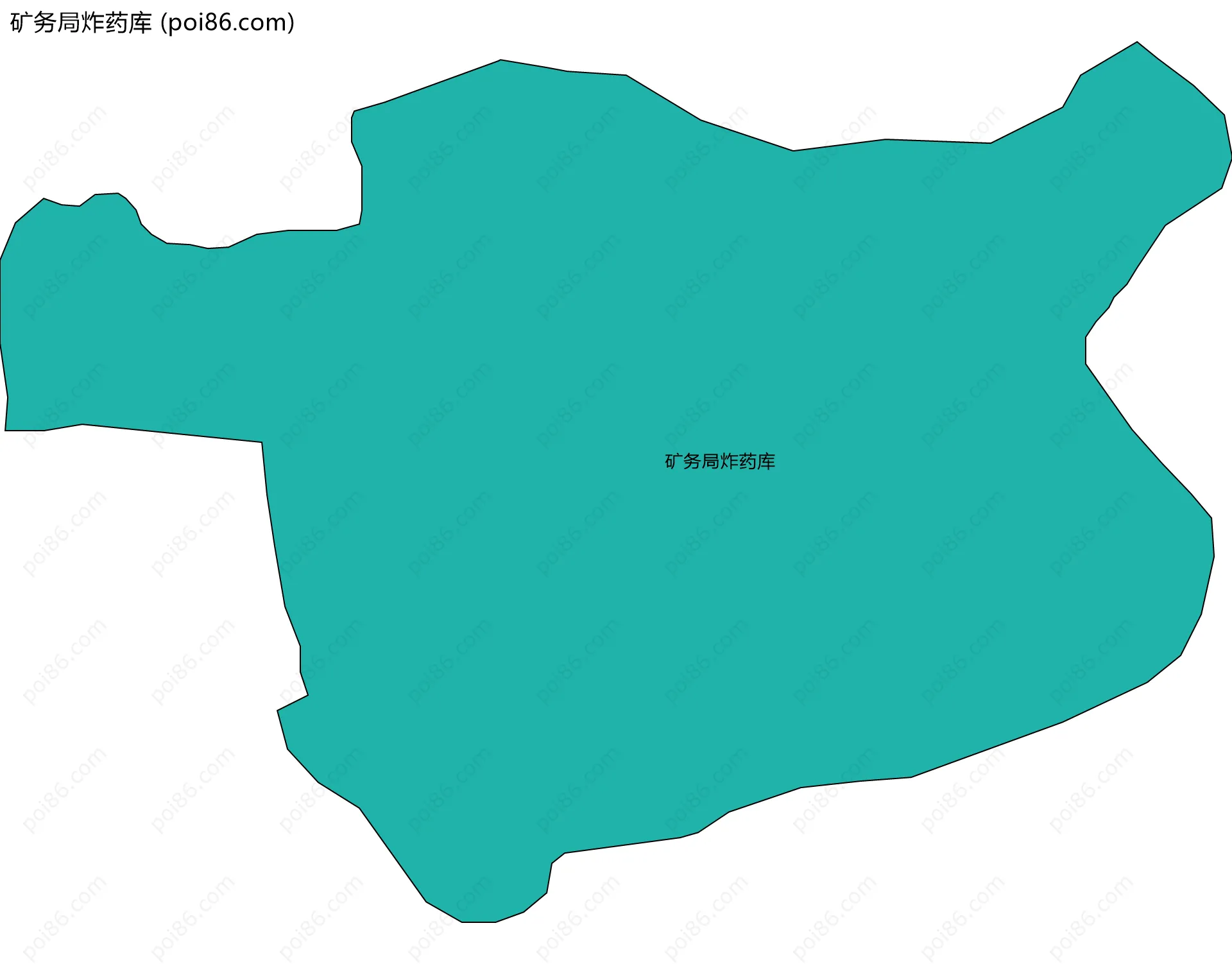 矿务局炸药库边界地图