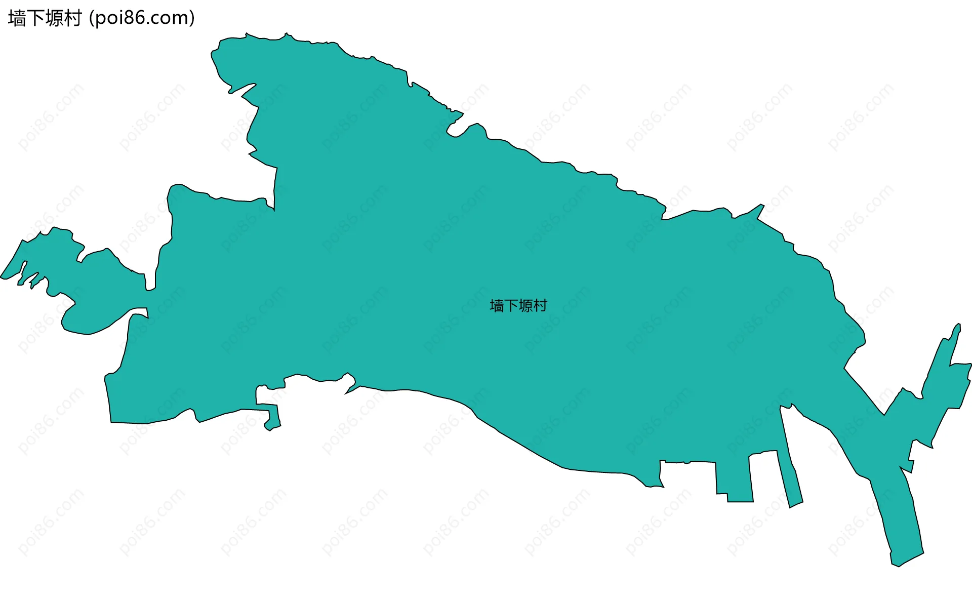 墙下塬村边界地图