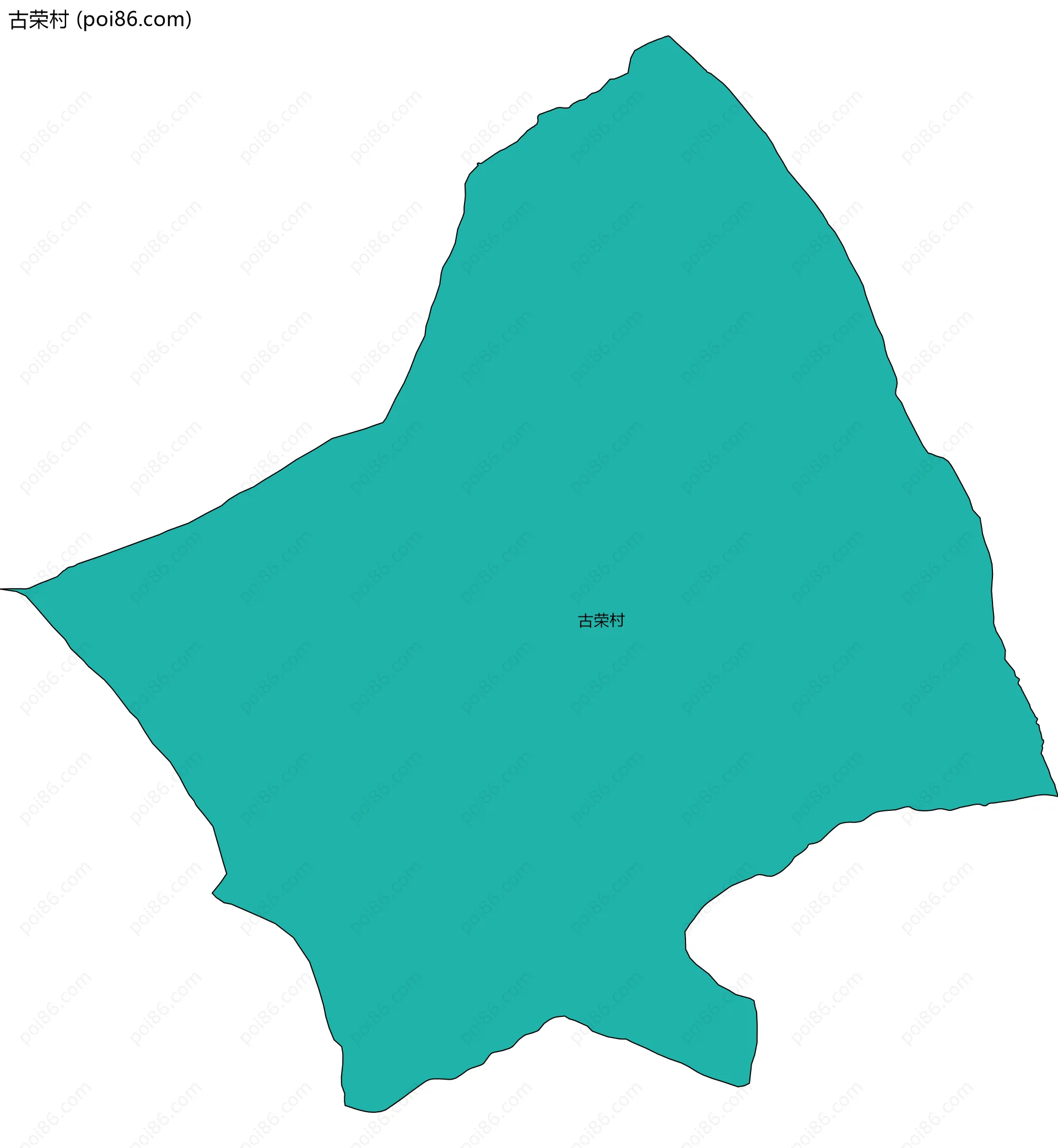 古荣村边界地图