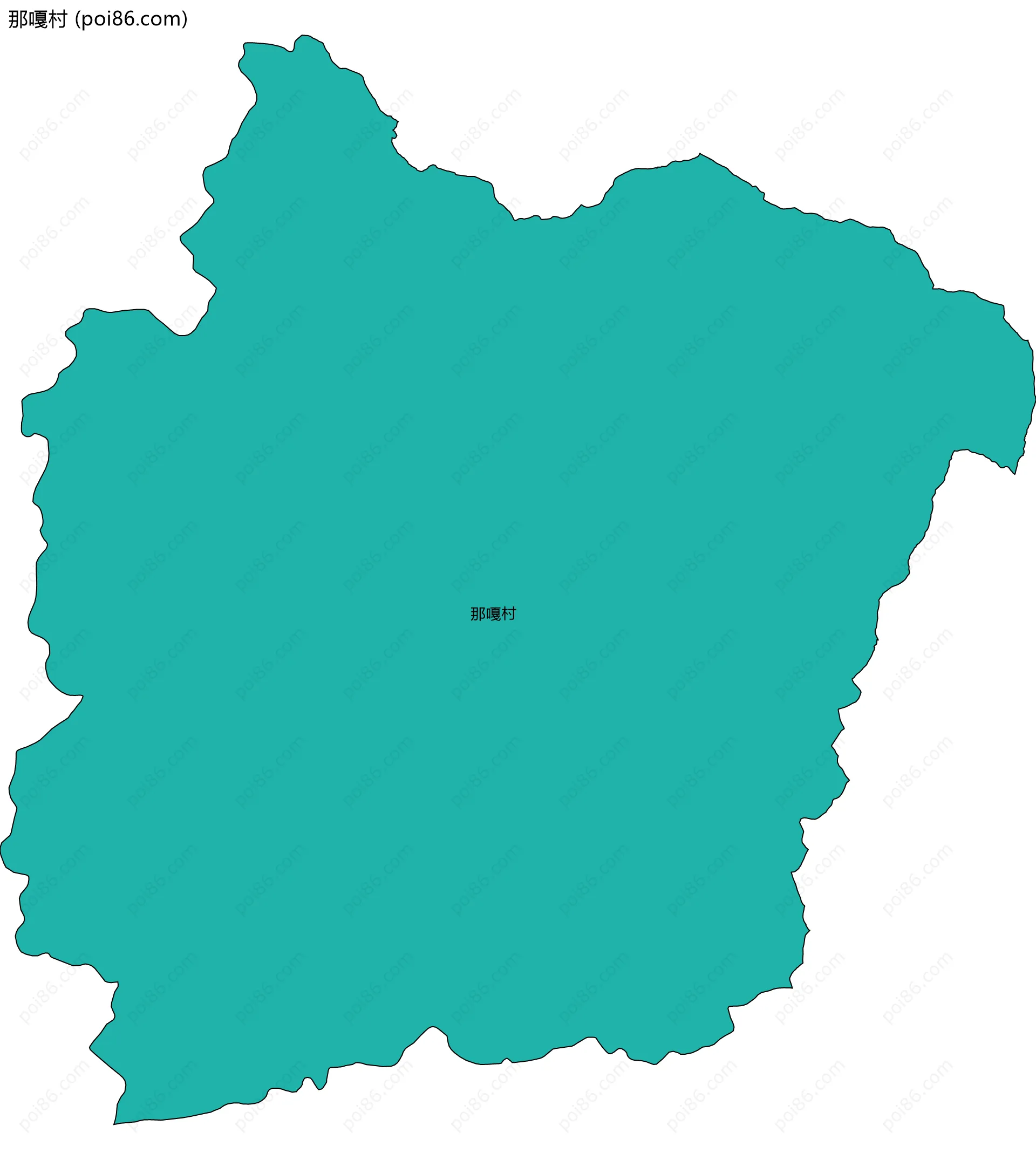 那嘎村边界地图