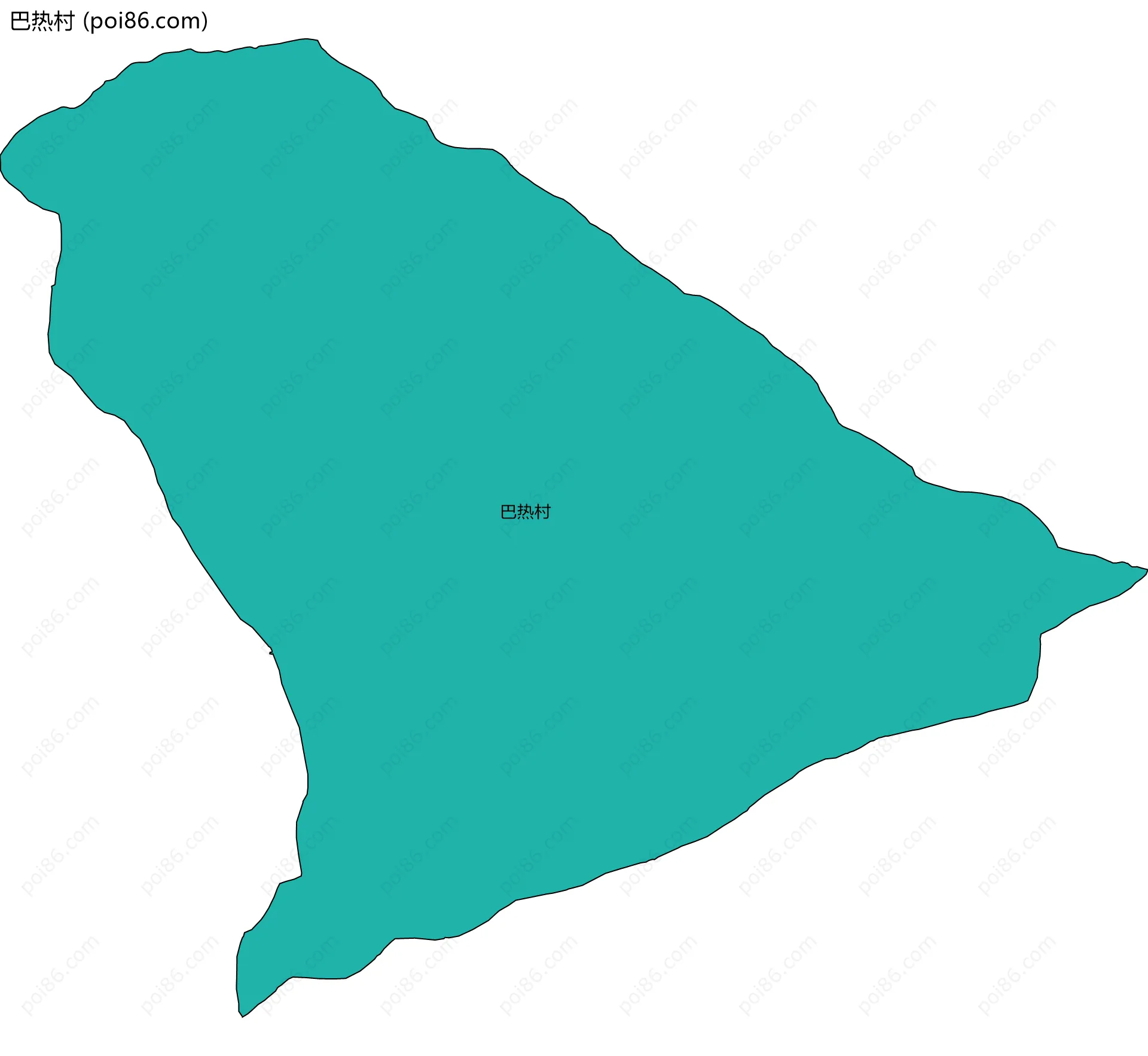 巴热村边界地图