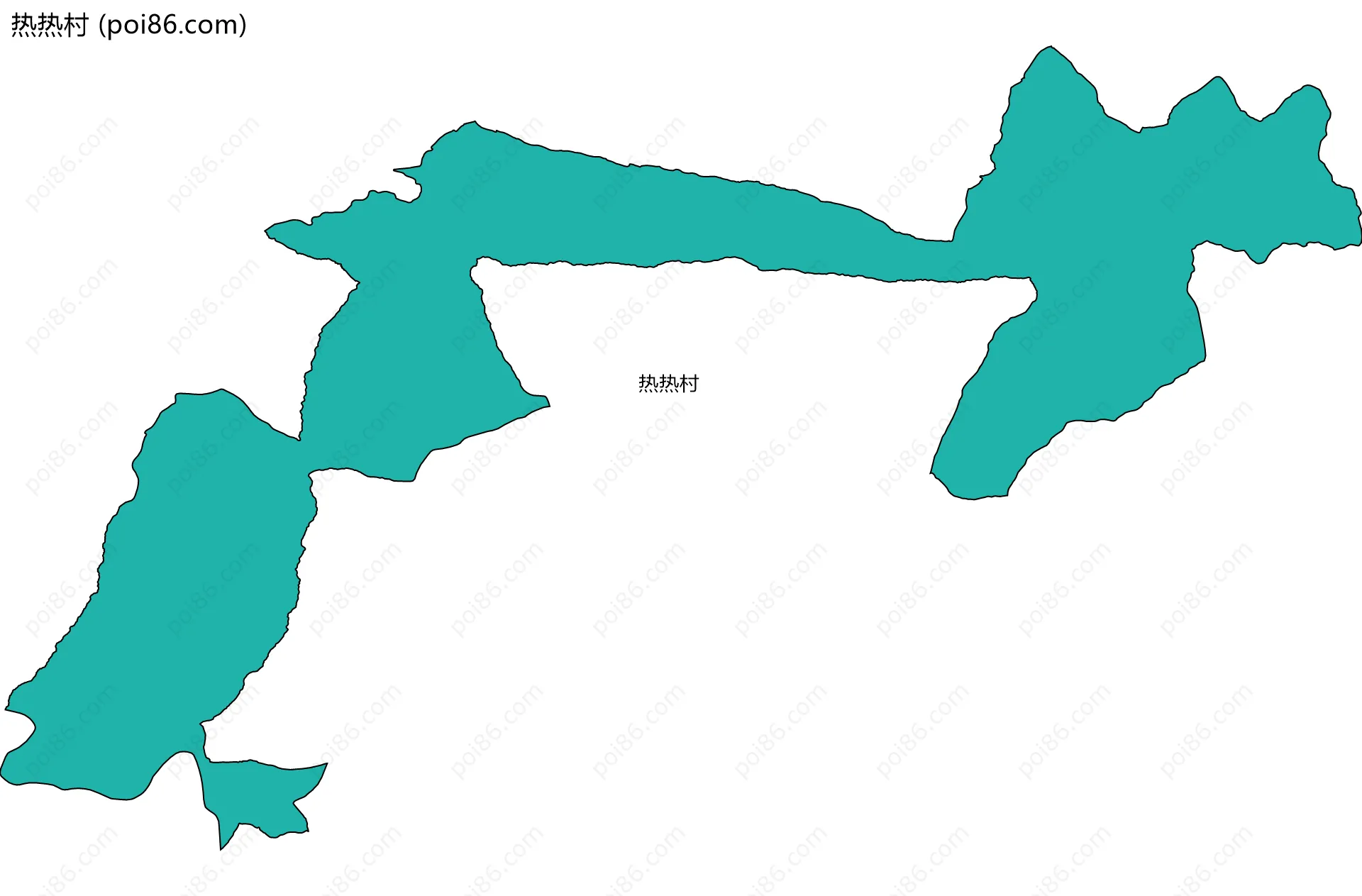 热热村边界地图