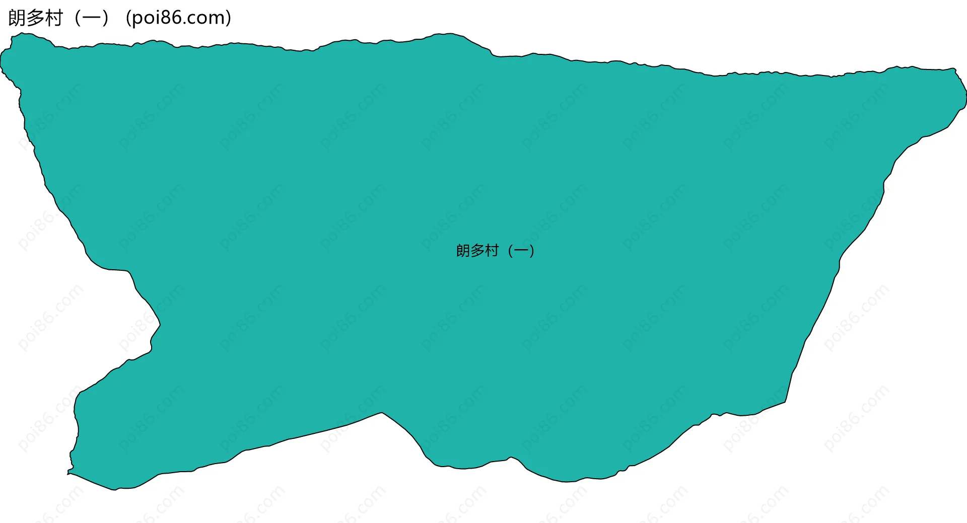 朗多村（一）边界地图