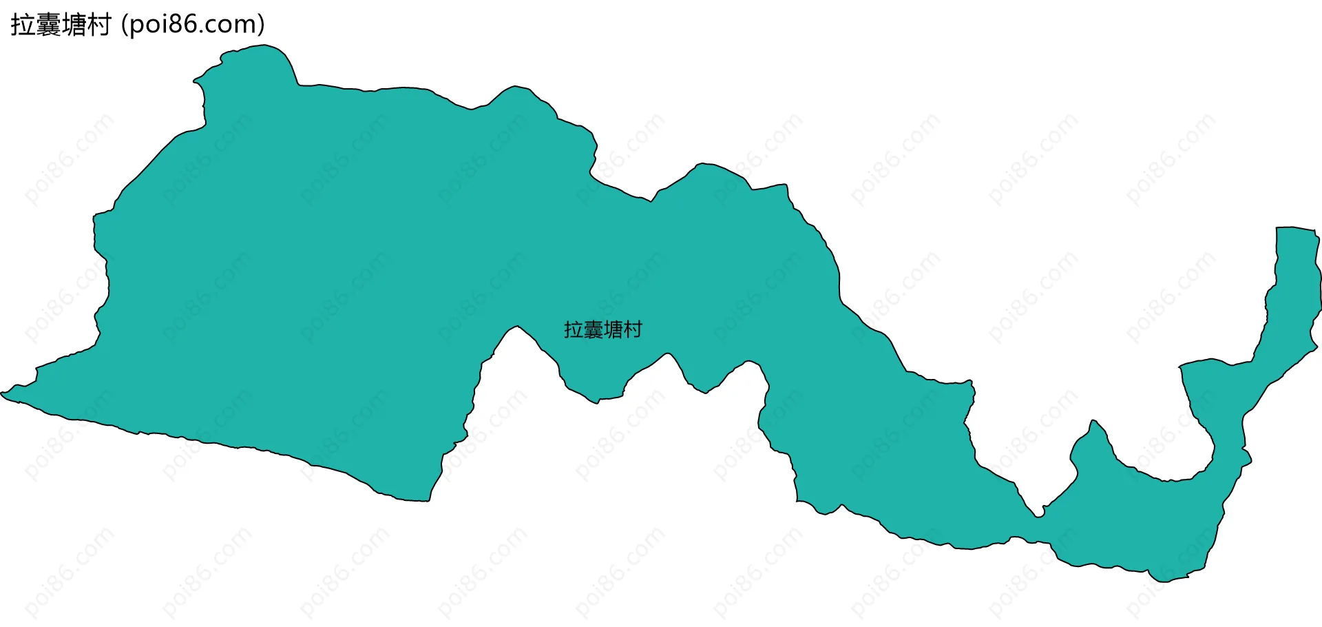 拉囊塘村边界地图