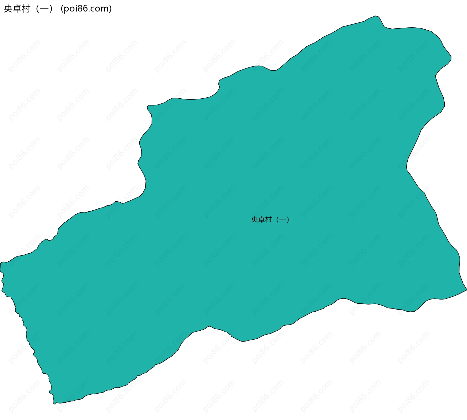 央卓村（一）边界地图