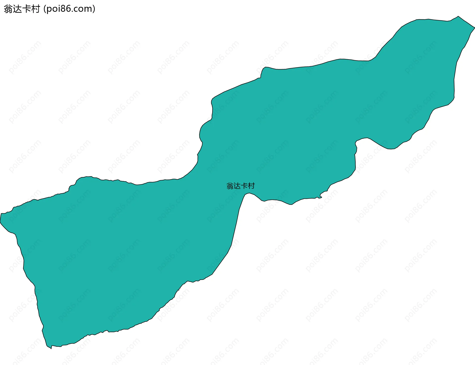 翁达卡村边界地图