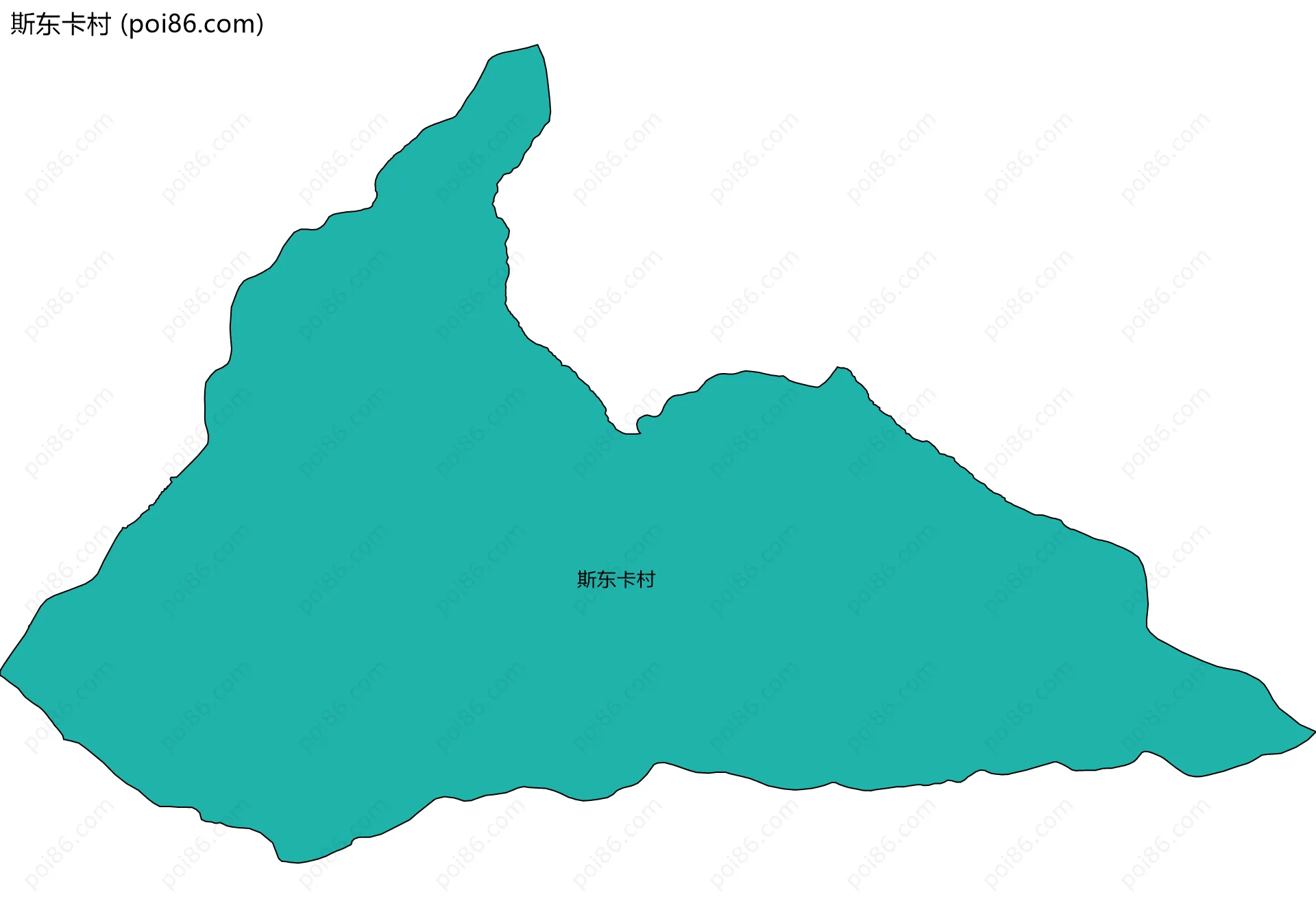 斯东卡村边界地图