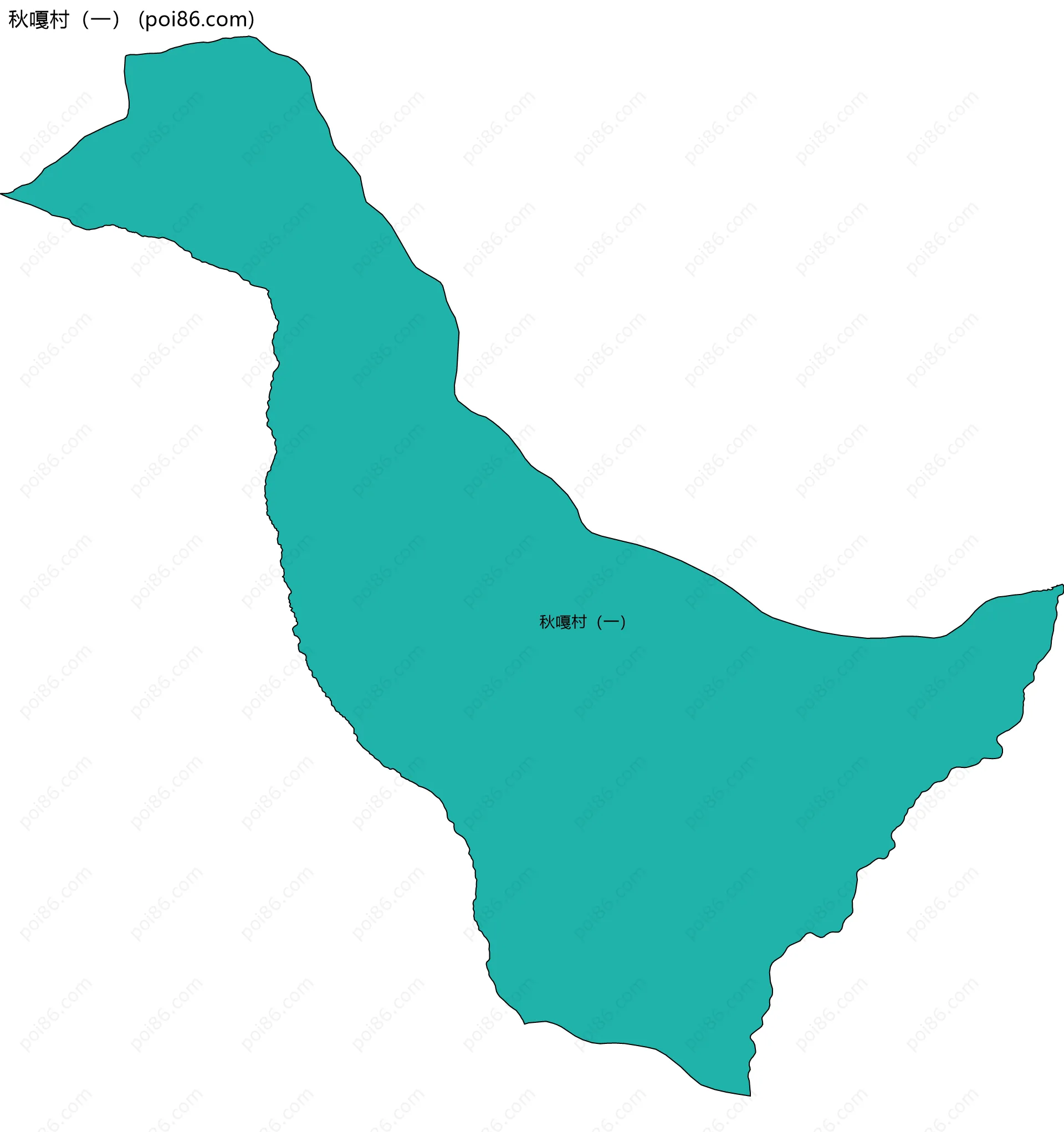 秋嘎村（一）边界地图