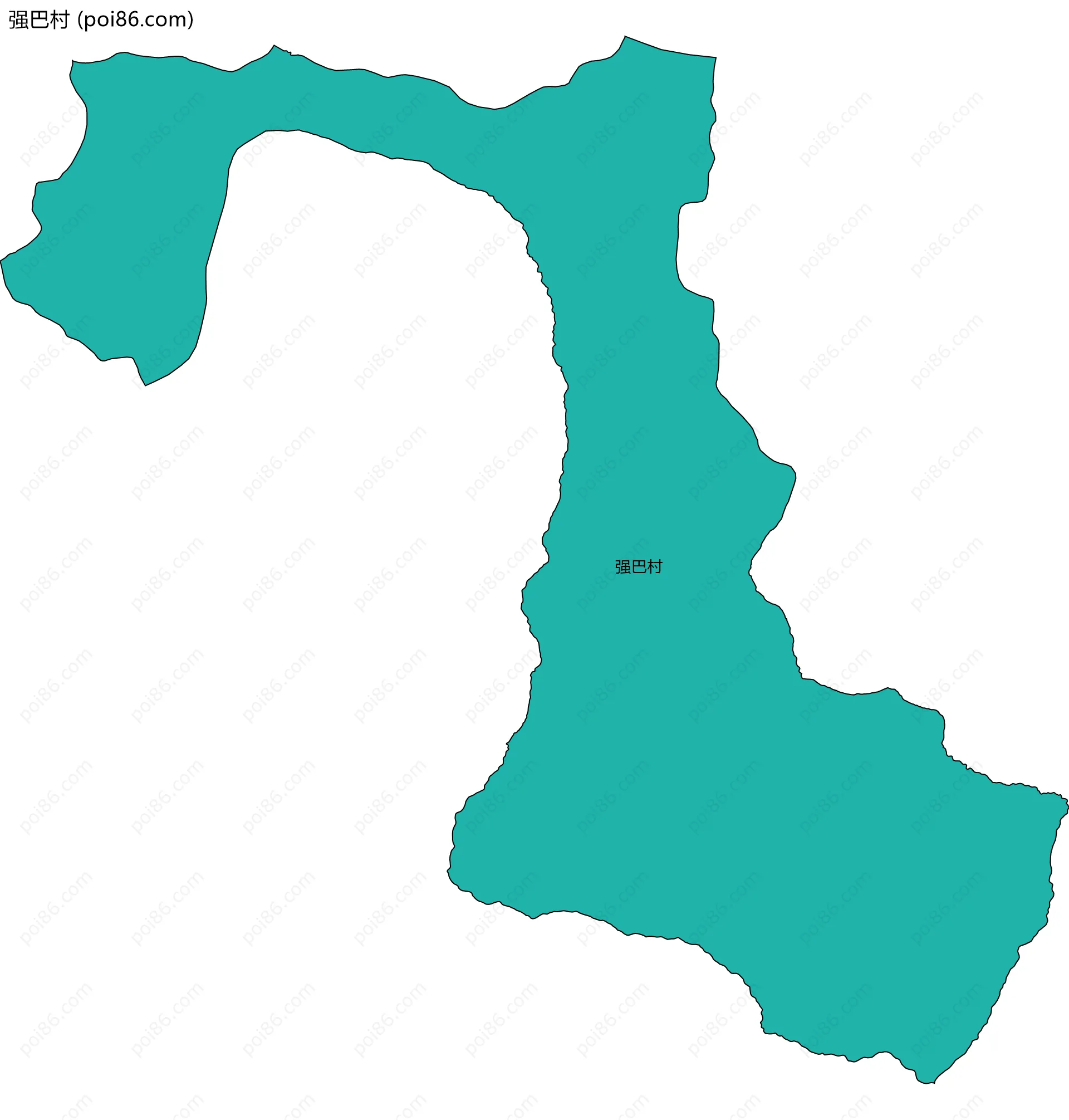 强巴村边界地图