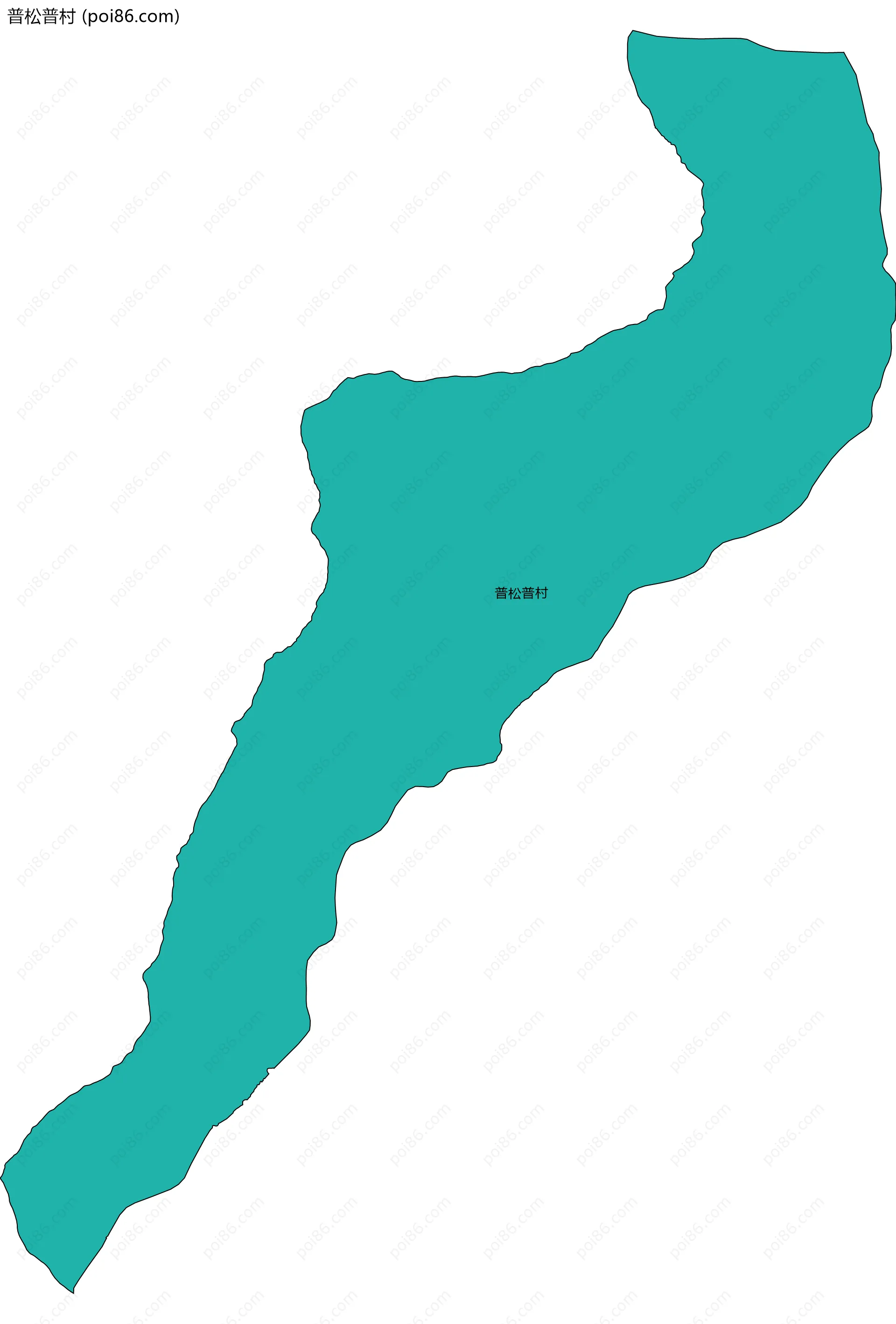 普松普村边界地图