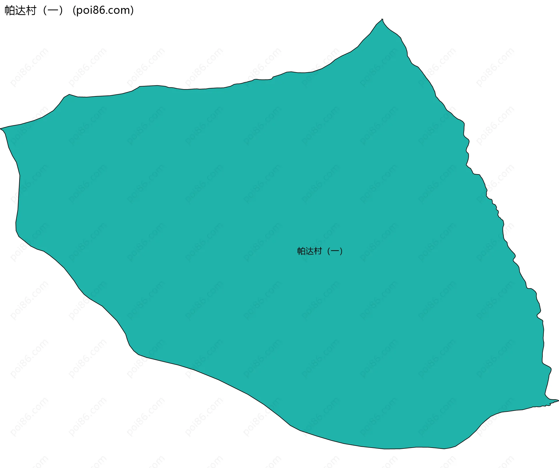 帕达村（一）边界地图