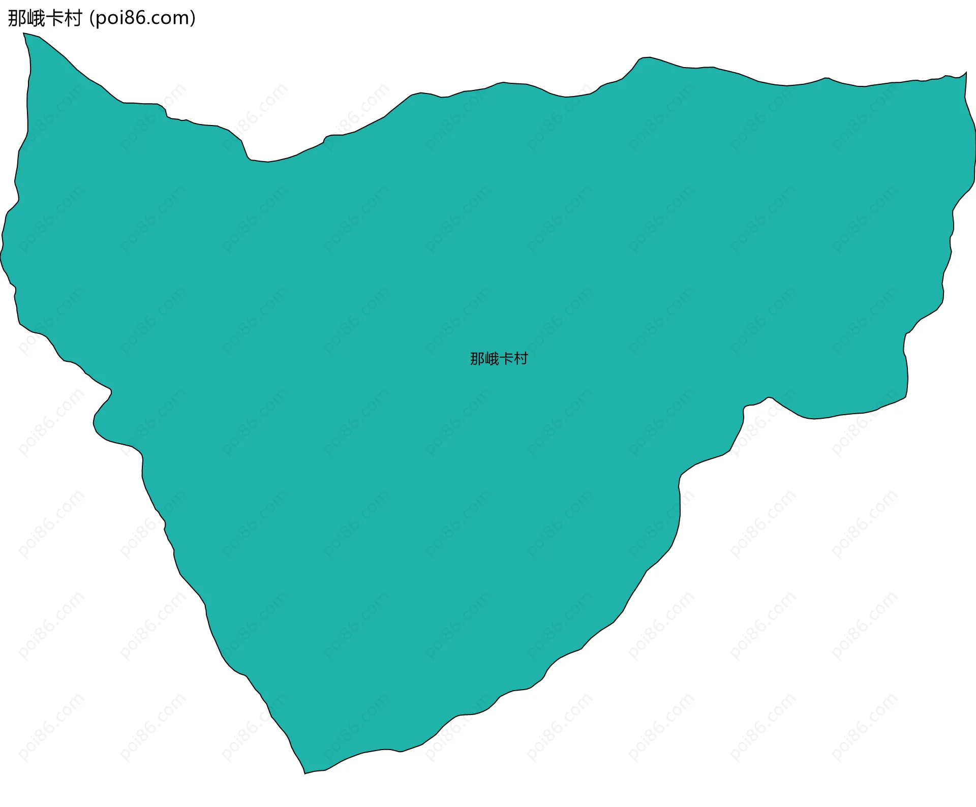 那峨卡村边界地图