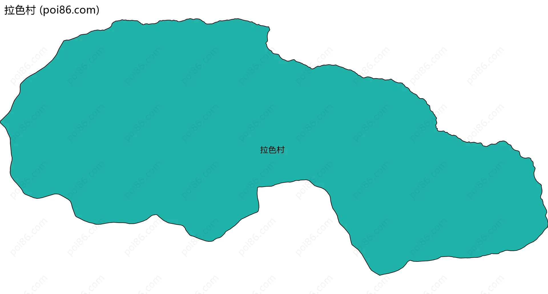 拉色村边界地图