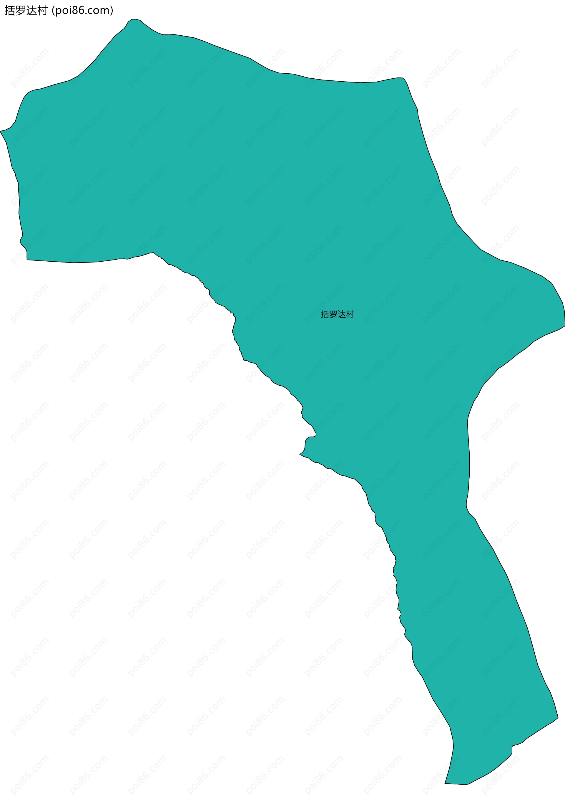 括罗达村边界地图