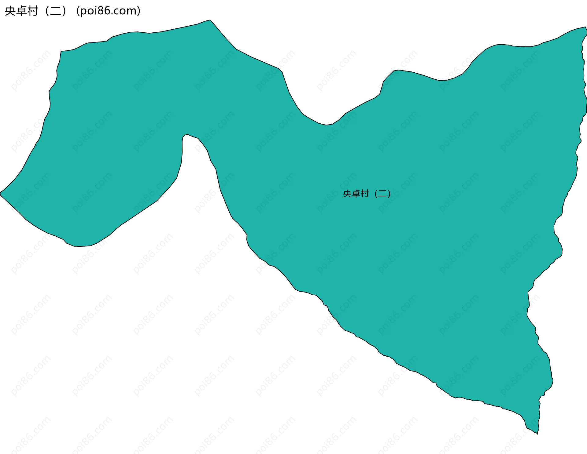 央卓村（二）边界地图