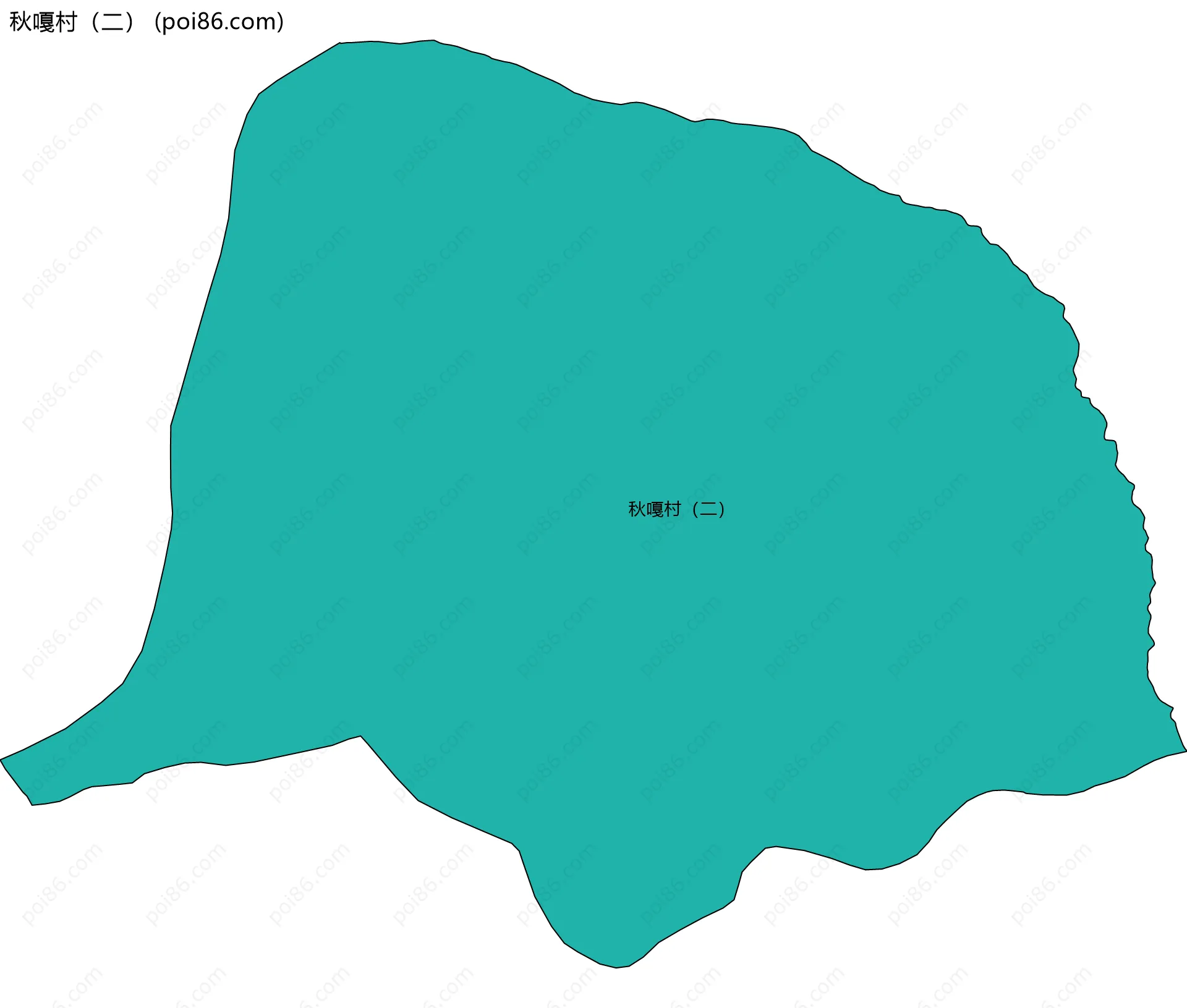 秋嘎村（二）边界地图