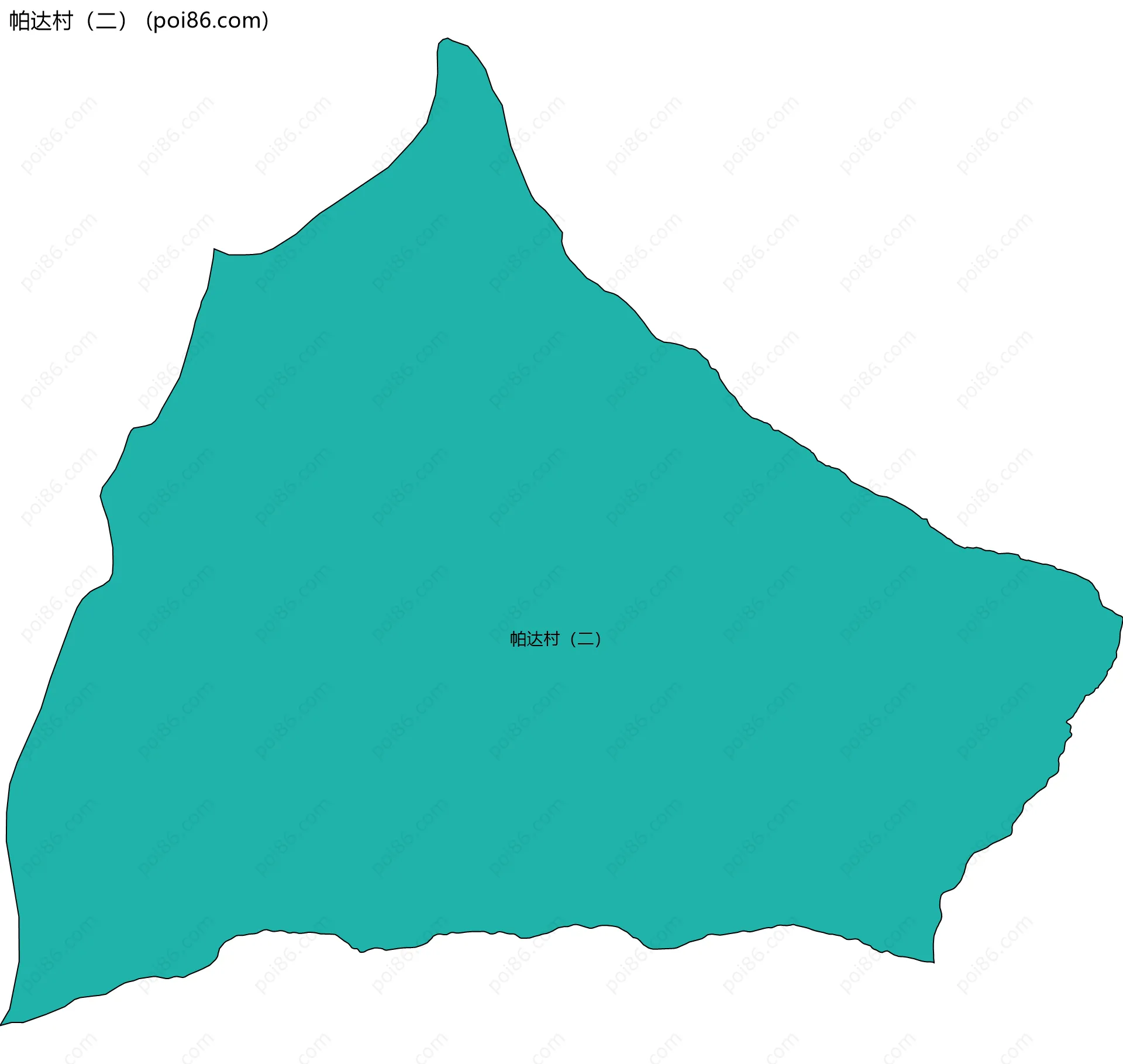 帕达村（二）边界地图