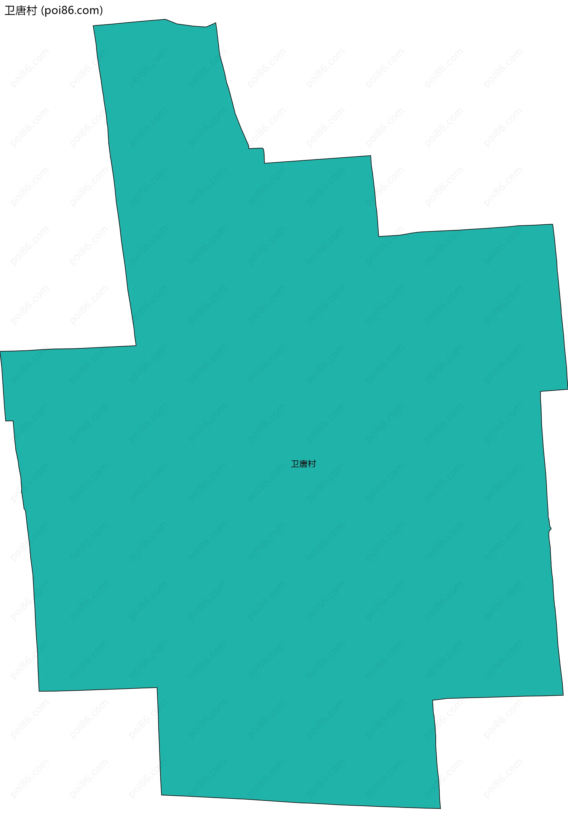 卫唐村边界地图