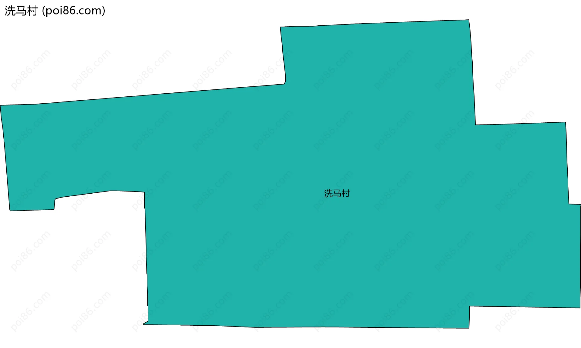 洗马村边界地图
