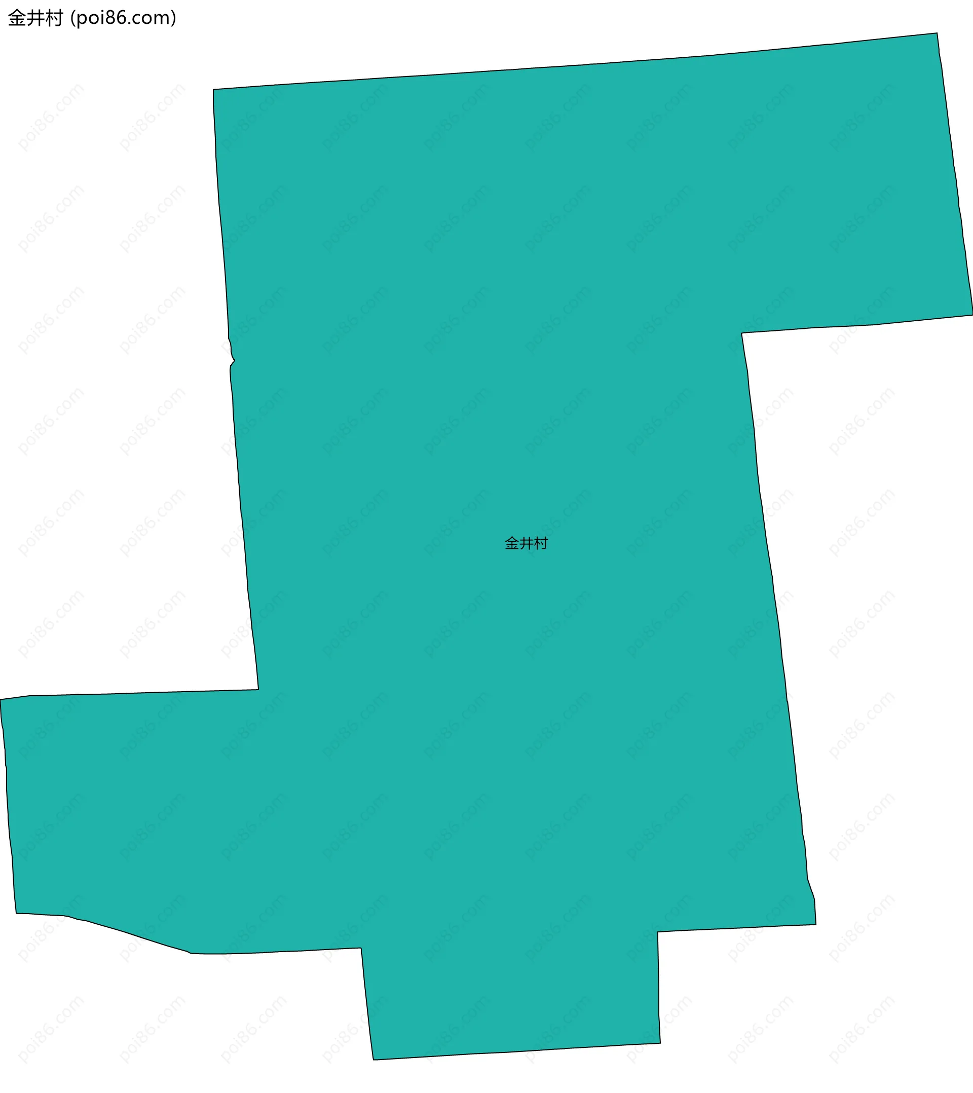 金井村边界地图