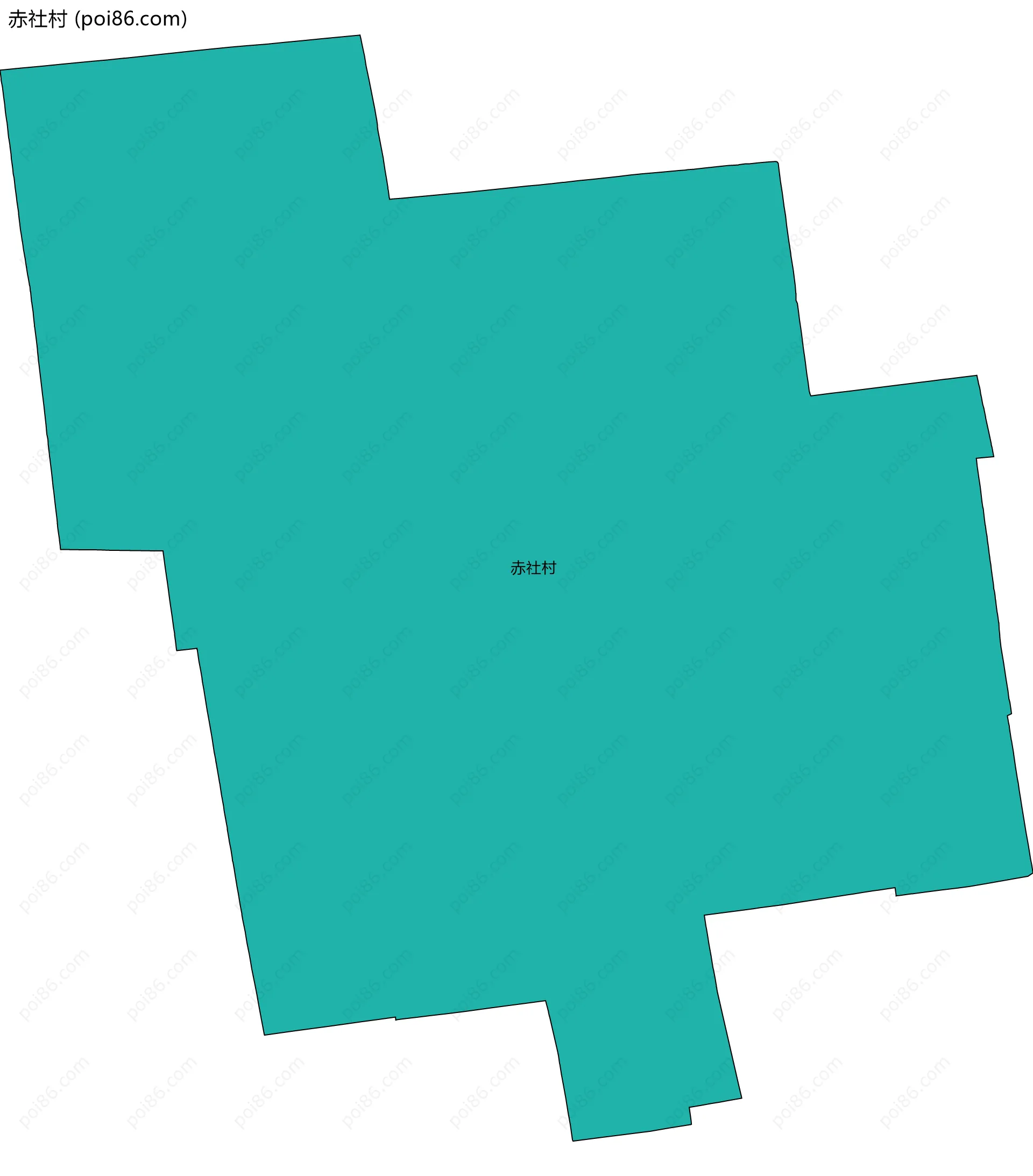 赤社村边界地图