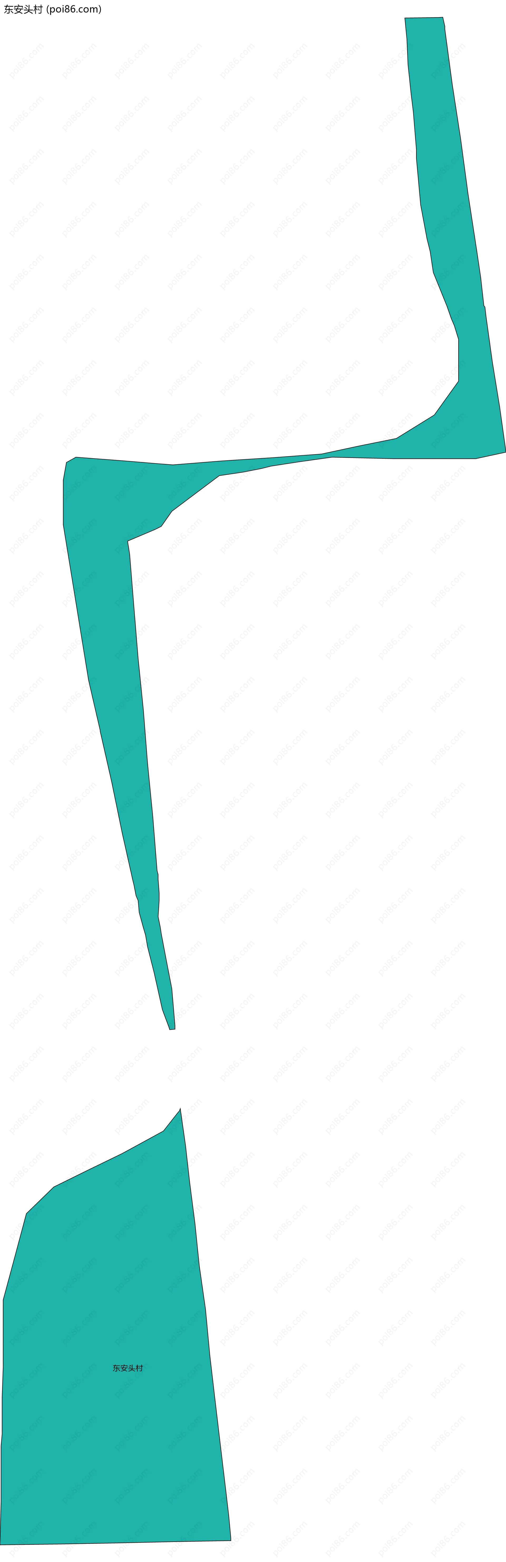 东安头村边界地图